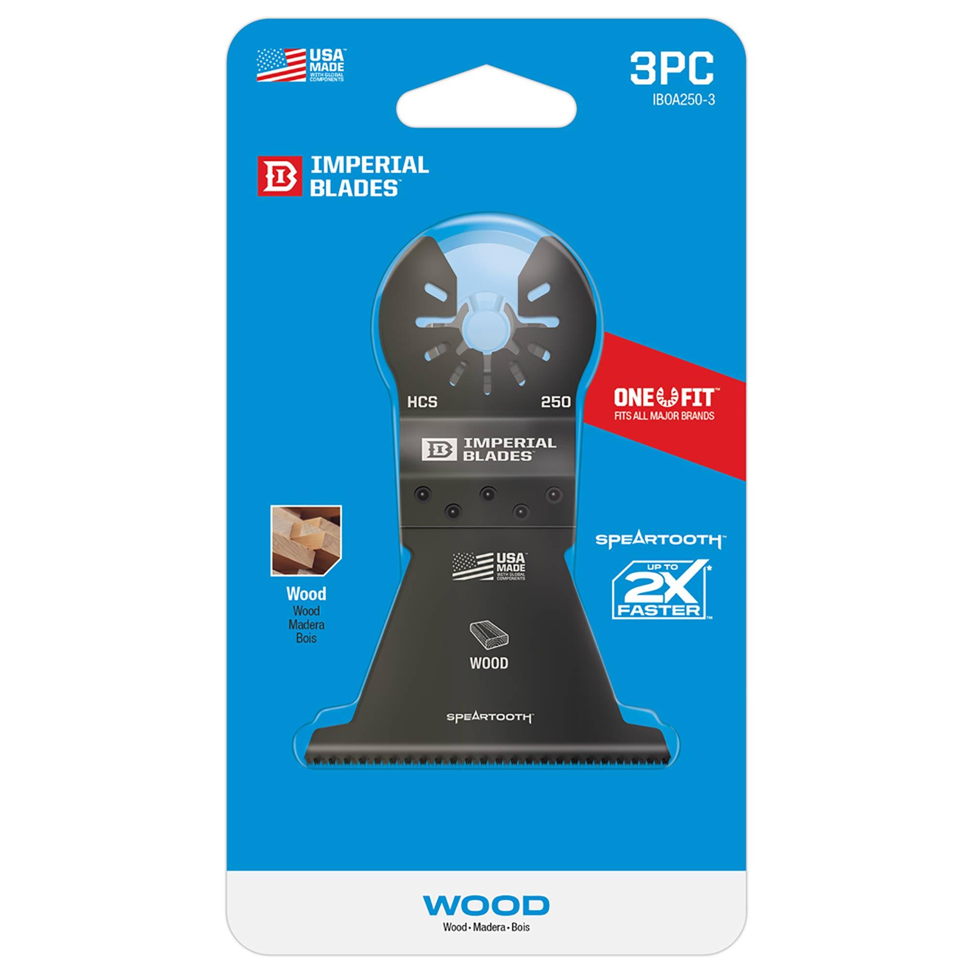 One Fit 2-1/2" Speartooth Fast Cut Wood Blade-3/Pack