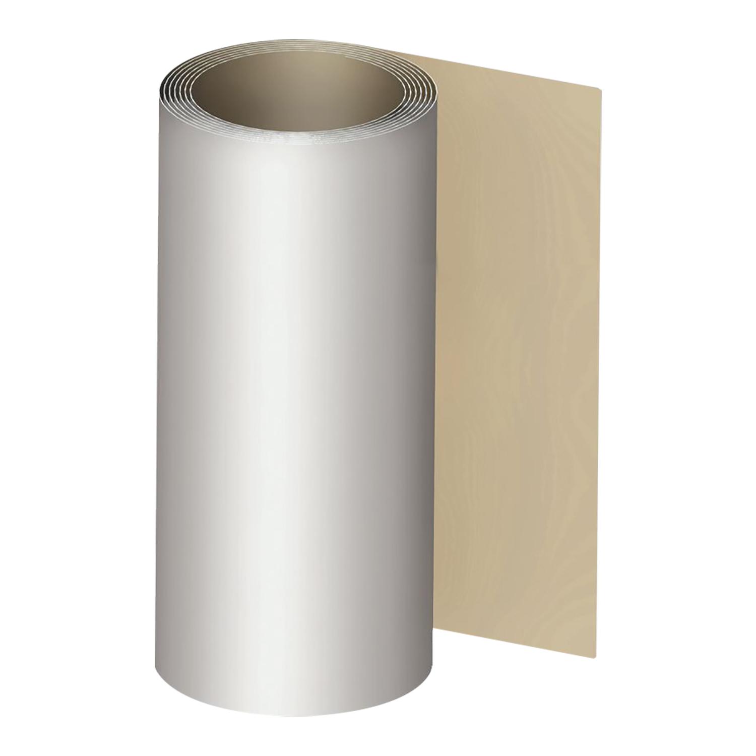 Tôle forte en bobine 24 po x 30 m série M, 1 côté peint blan
