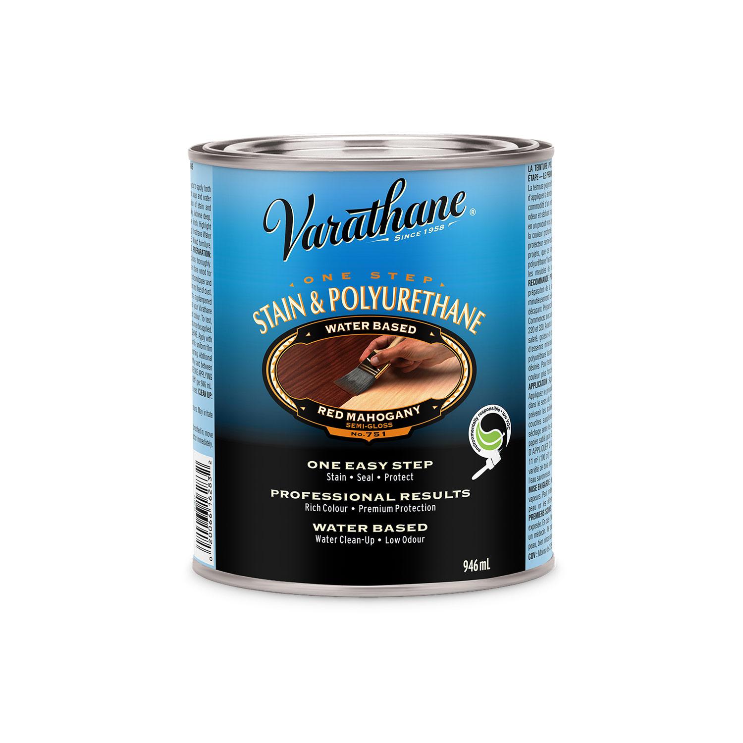 Varathane Stain & Poly, Red Mahogany, 946 mL