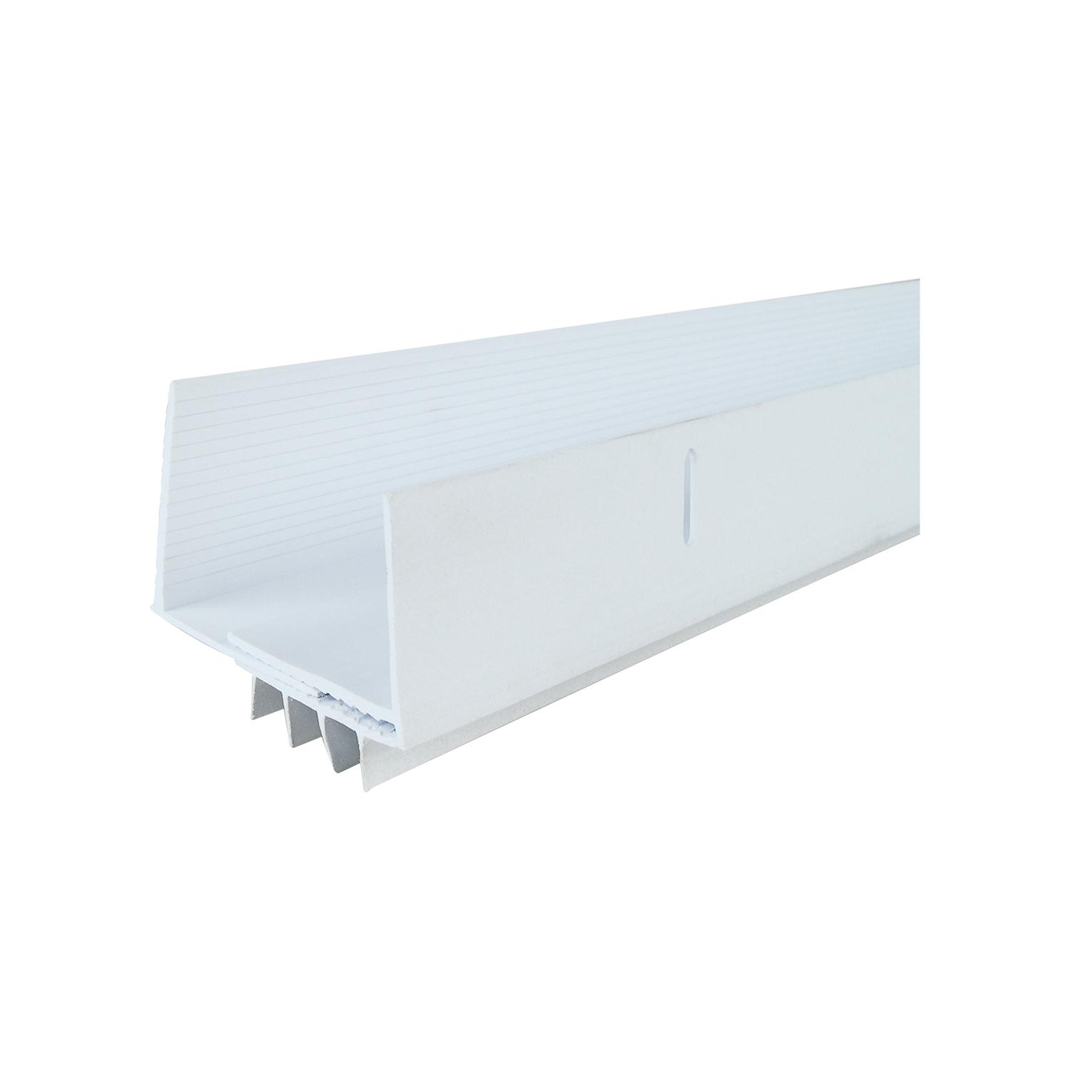 Fond de porte vinyle en U rég., ailettes vinyle 36" - Blanc