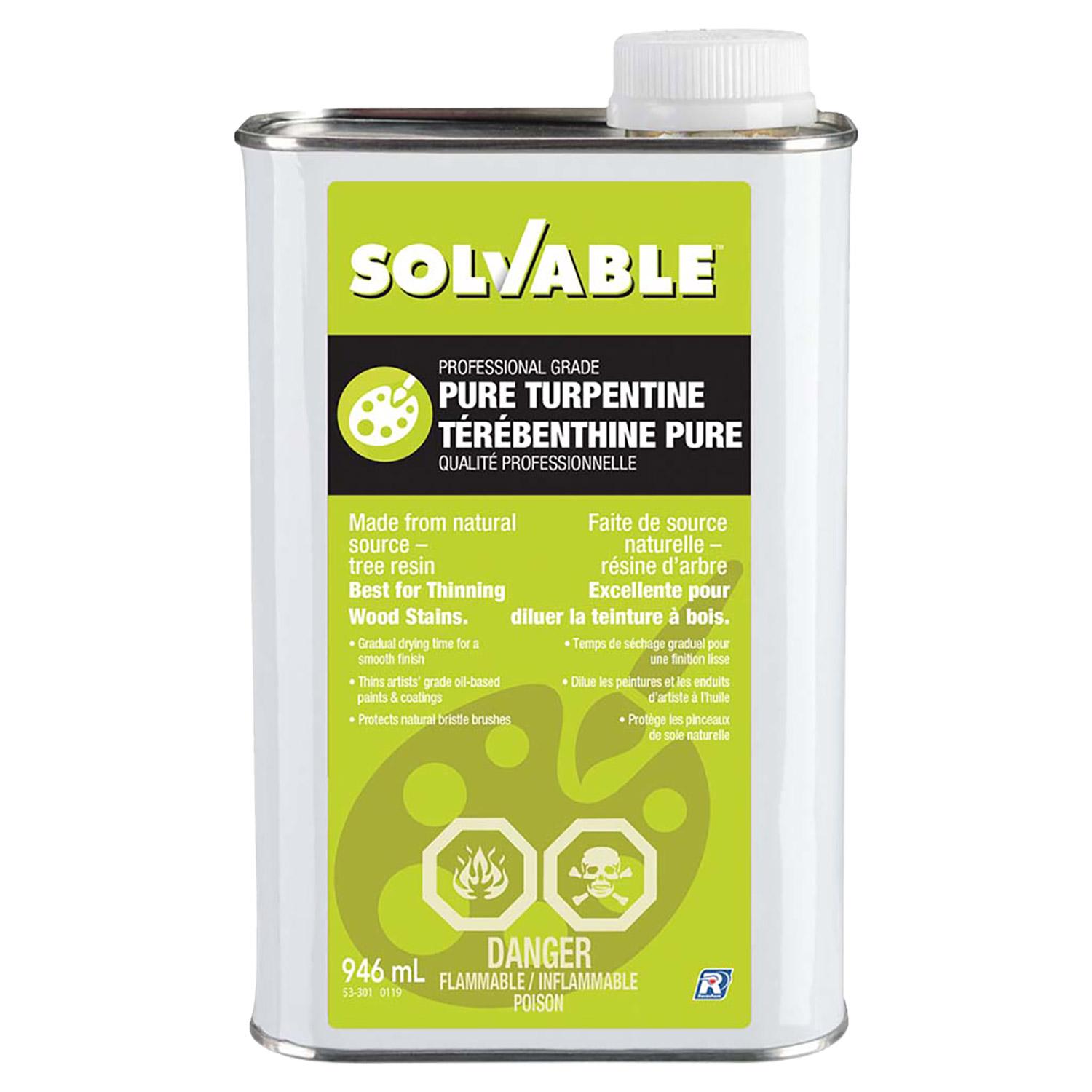 Térébenthine pure Solvable, 946 ml