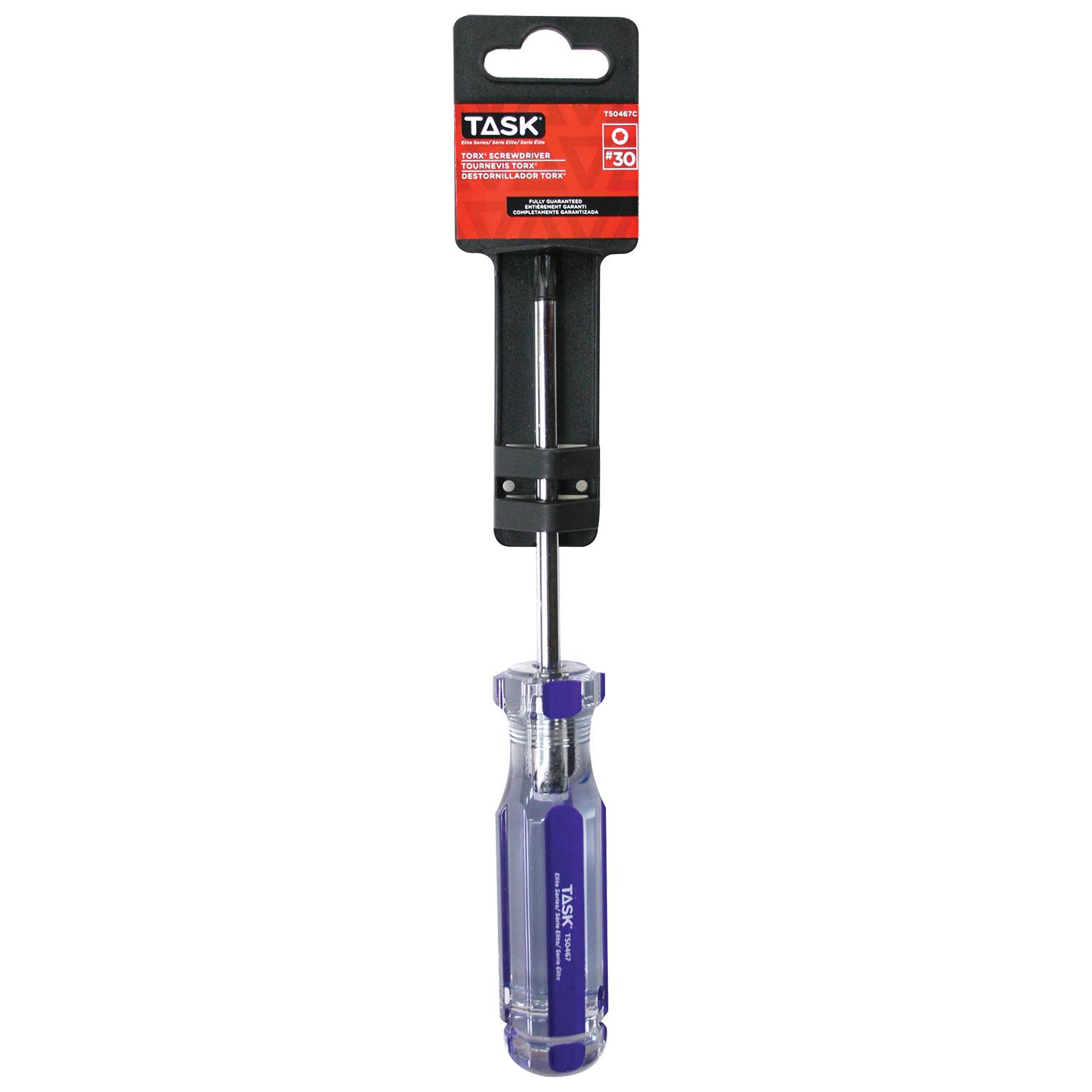 Tournevis à prise rigide en acétate 4 po Torx T30 Elite, 1/p