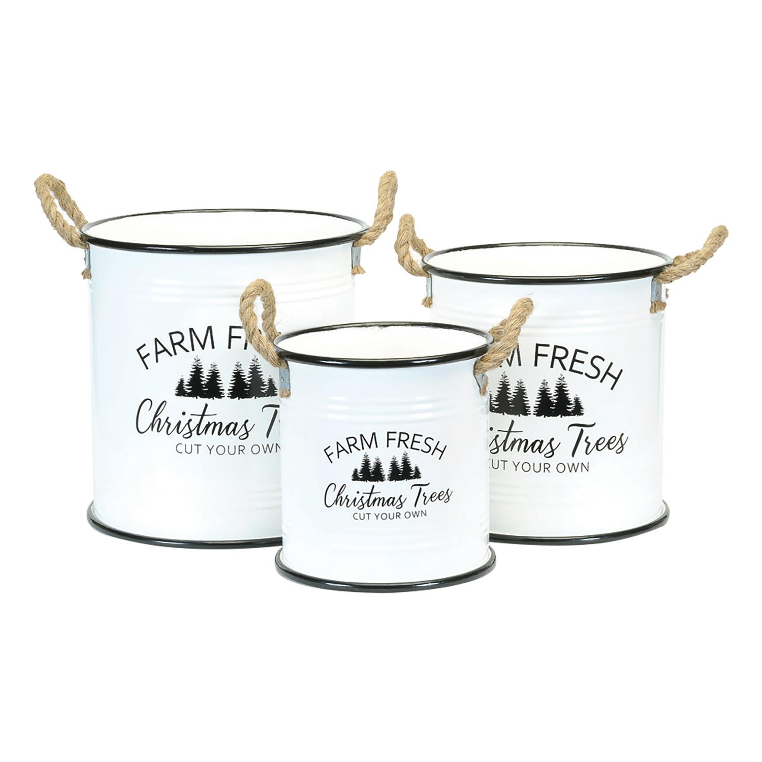 Pot thématique de Noël style produits frais de la ferme, 13,