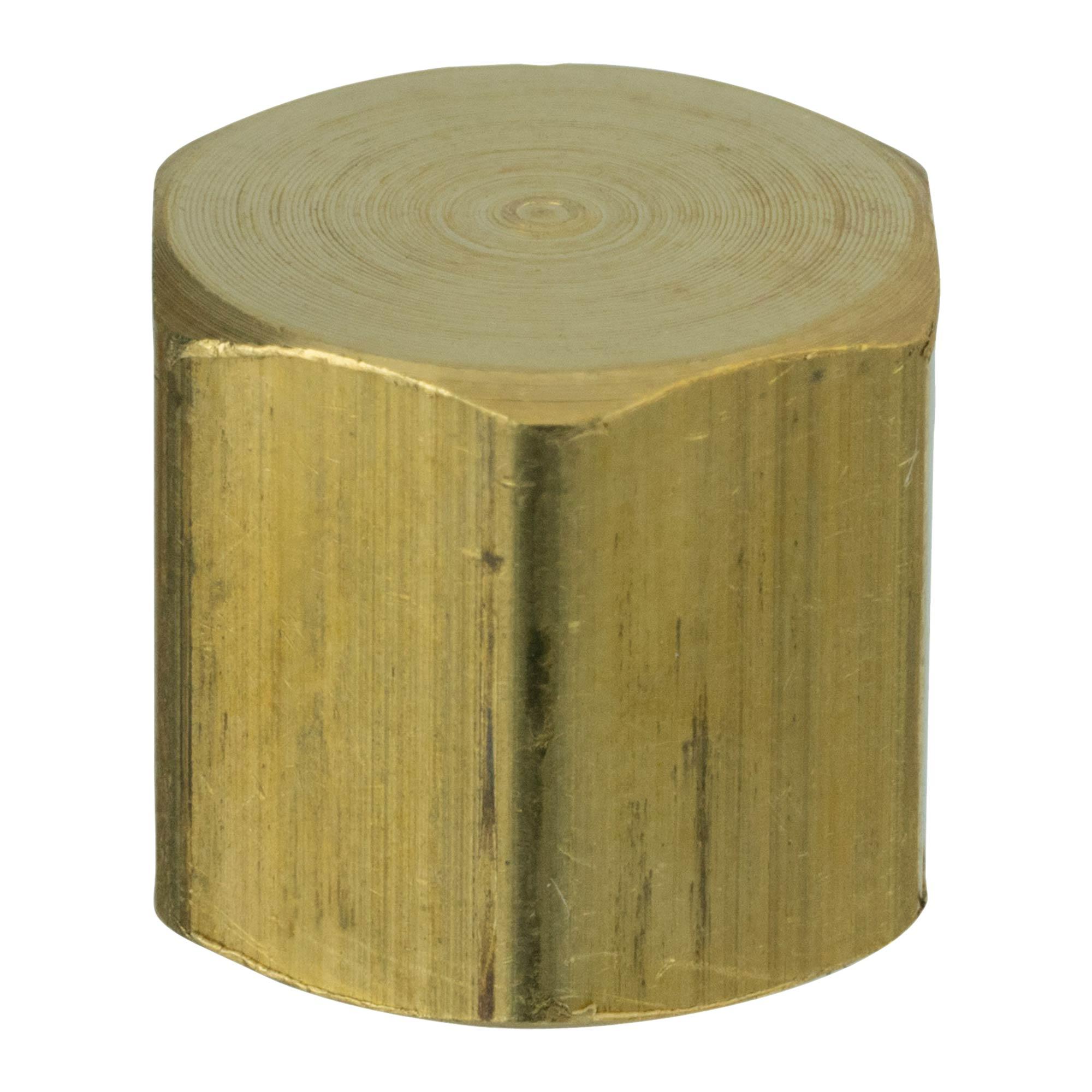 3/8" No-Lead Brass Cap FIP