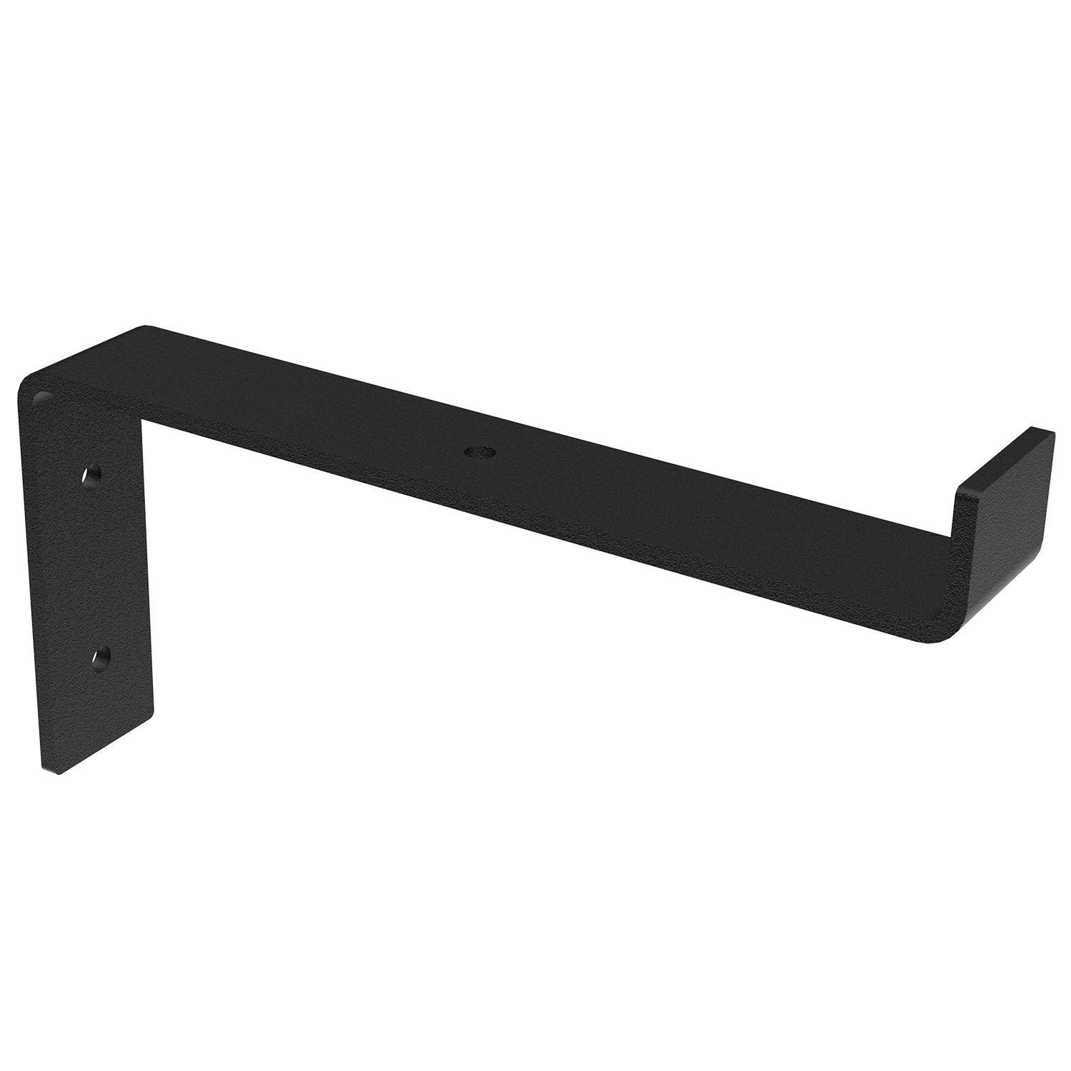 12" S Shelf Bracket-Powder Coated Black