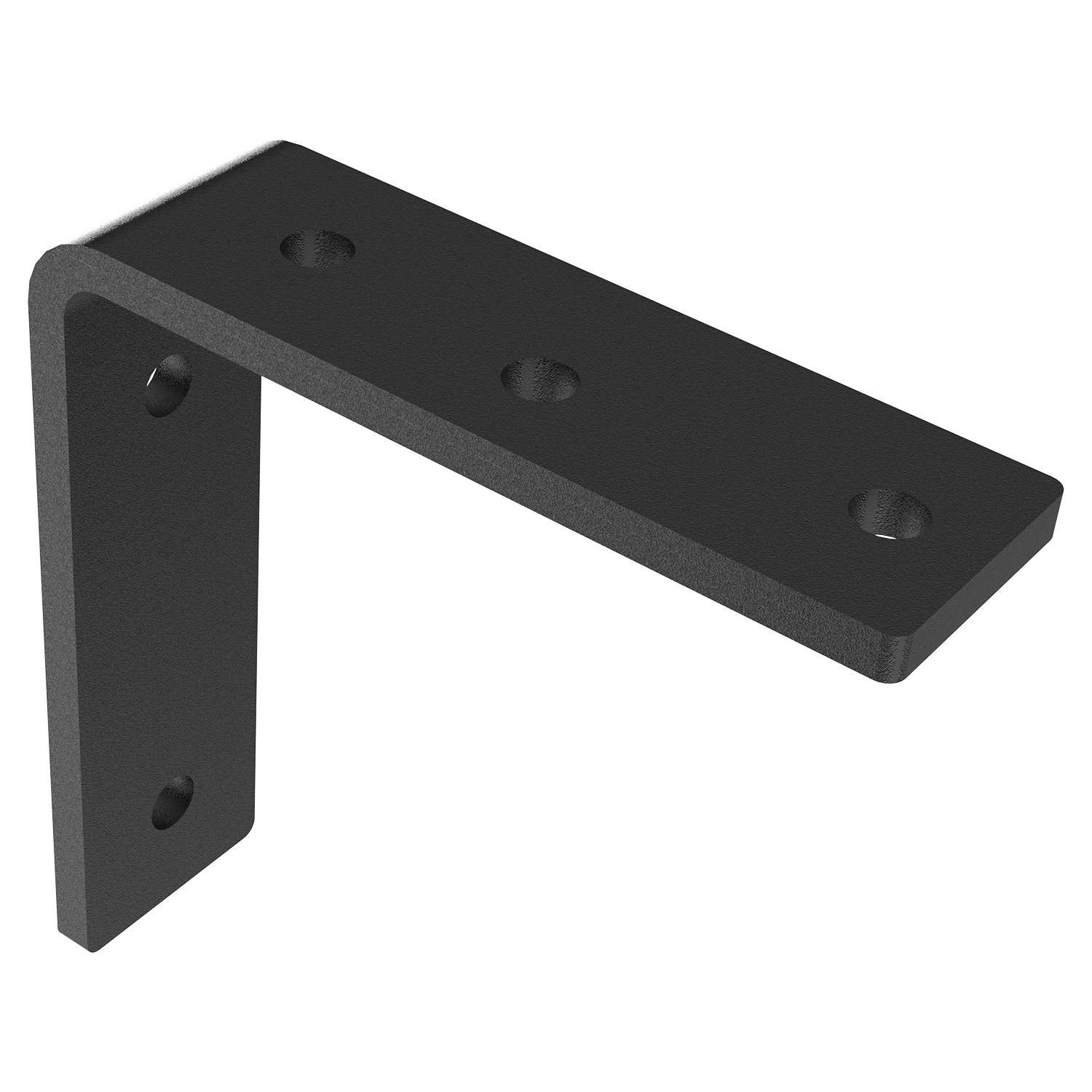 Support de tablette en L de 5 po à revêtement thermolaqué no