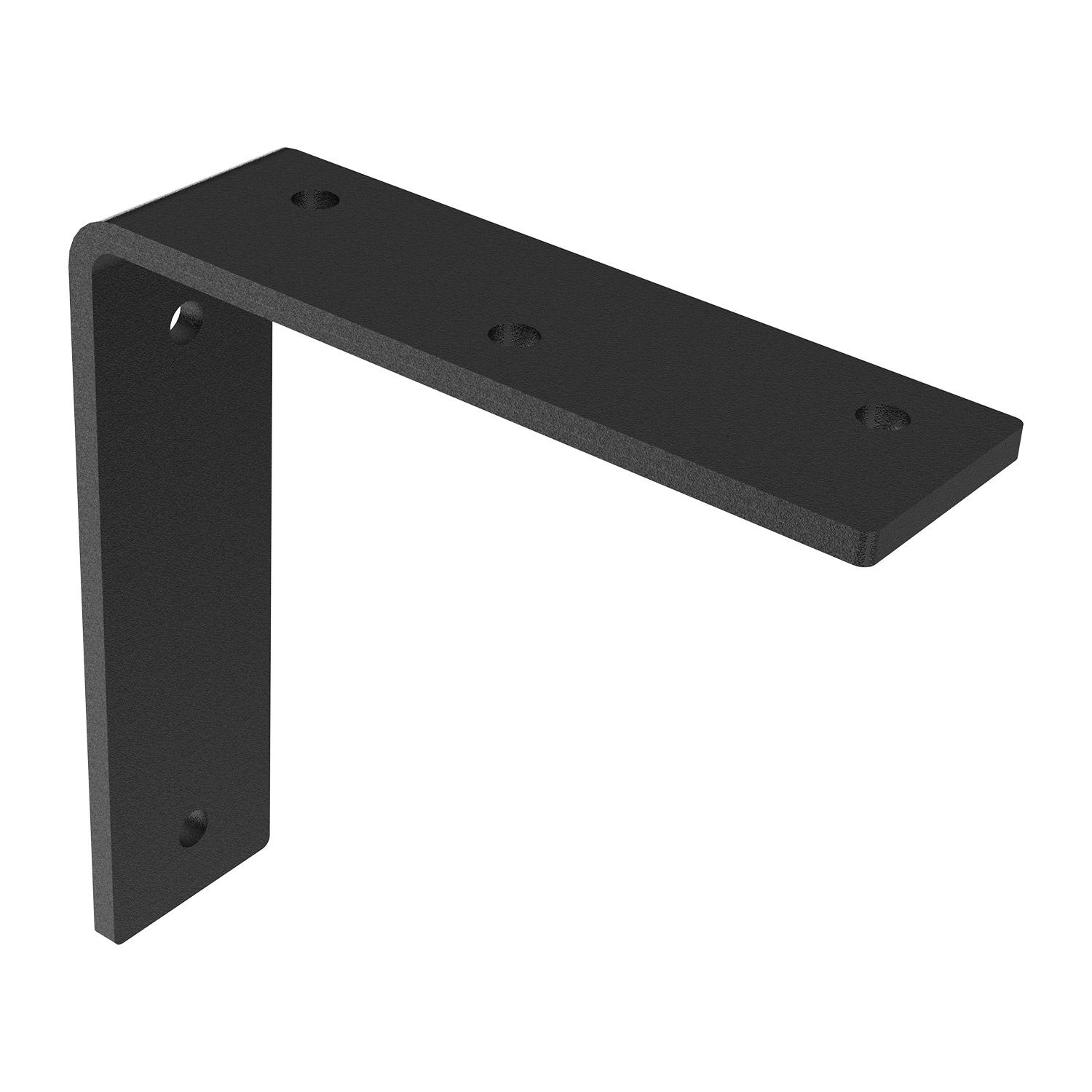 Support de tablette en L de 7 po à revêtement thermolaqué no