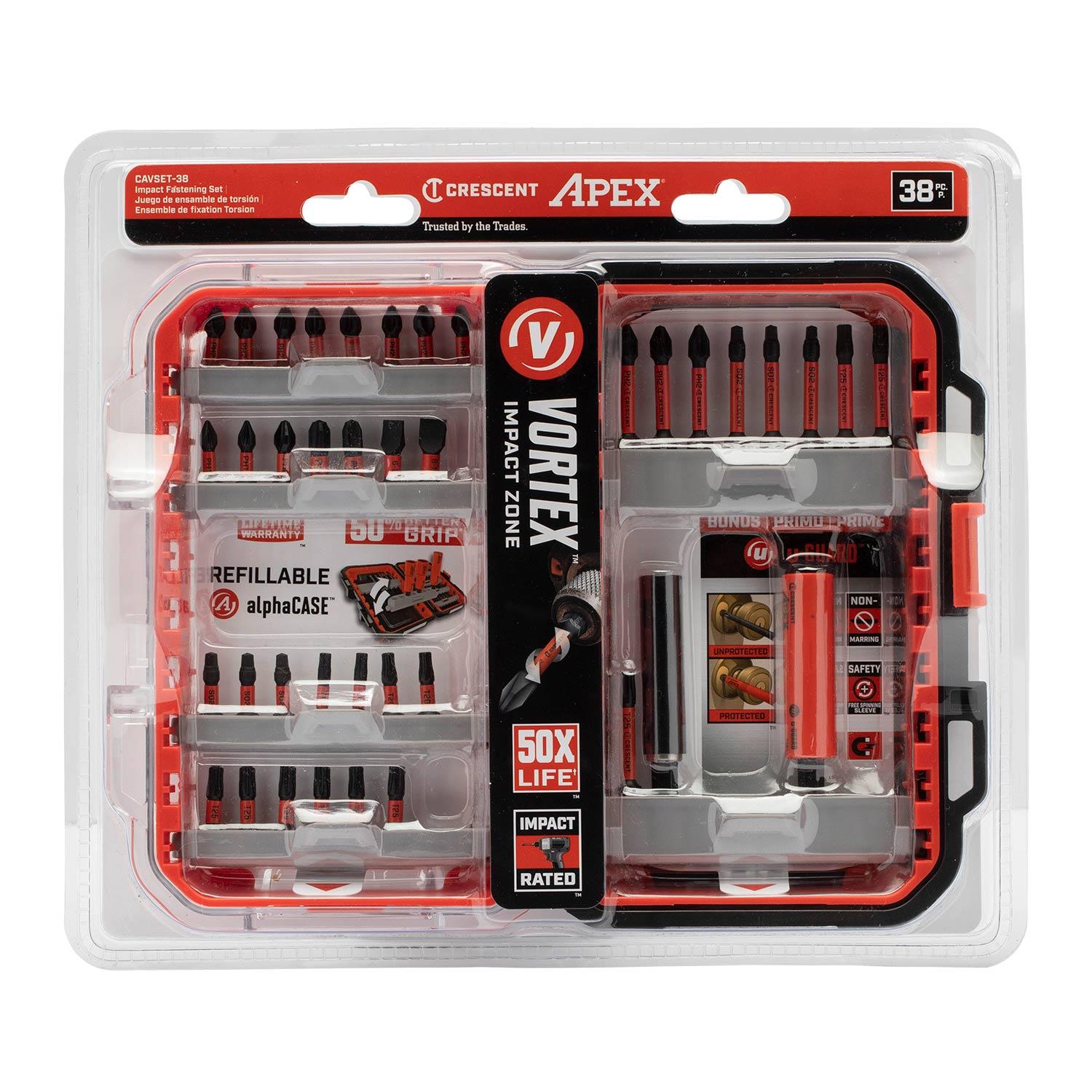 Ensemble VORTEX alphaCASE 38 pièces
