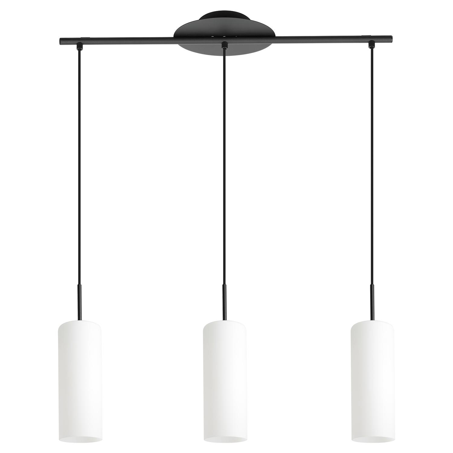 Troy 3 28" 3-Light Black Pendant Light