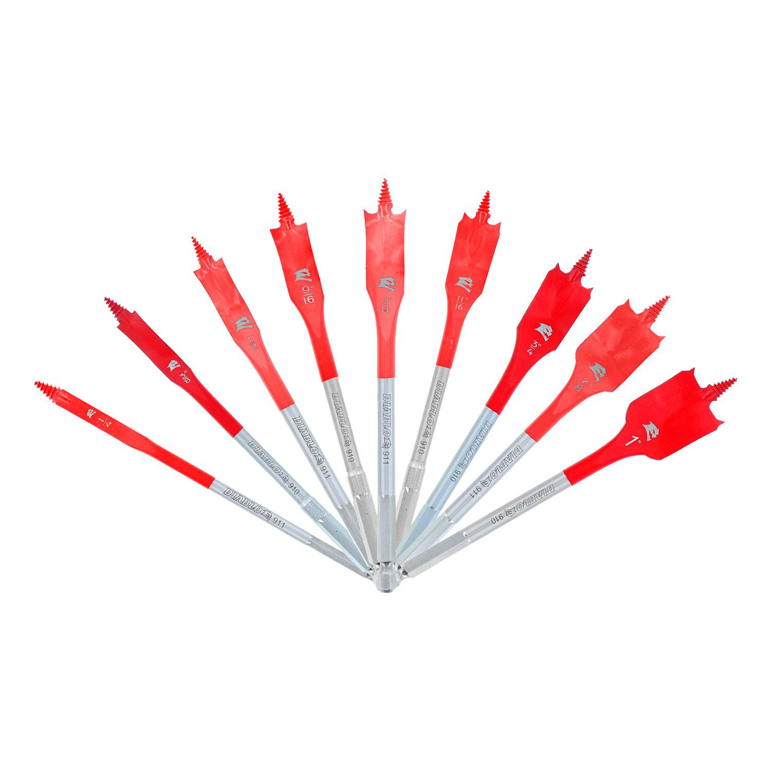 9 Piece SPEEDemon™ Spade Bit Set
