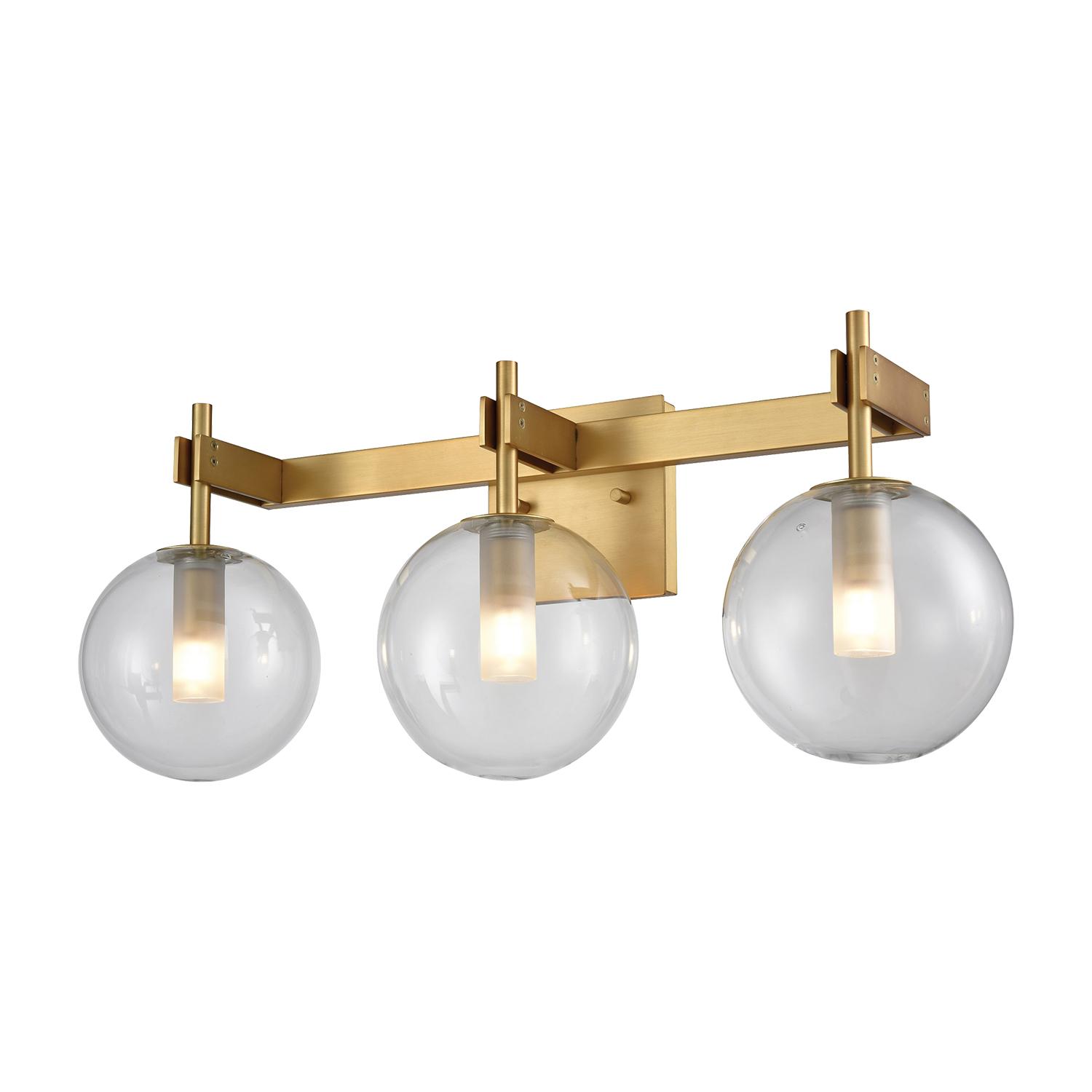 Courcelette 17" Brass Wall Fixture