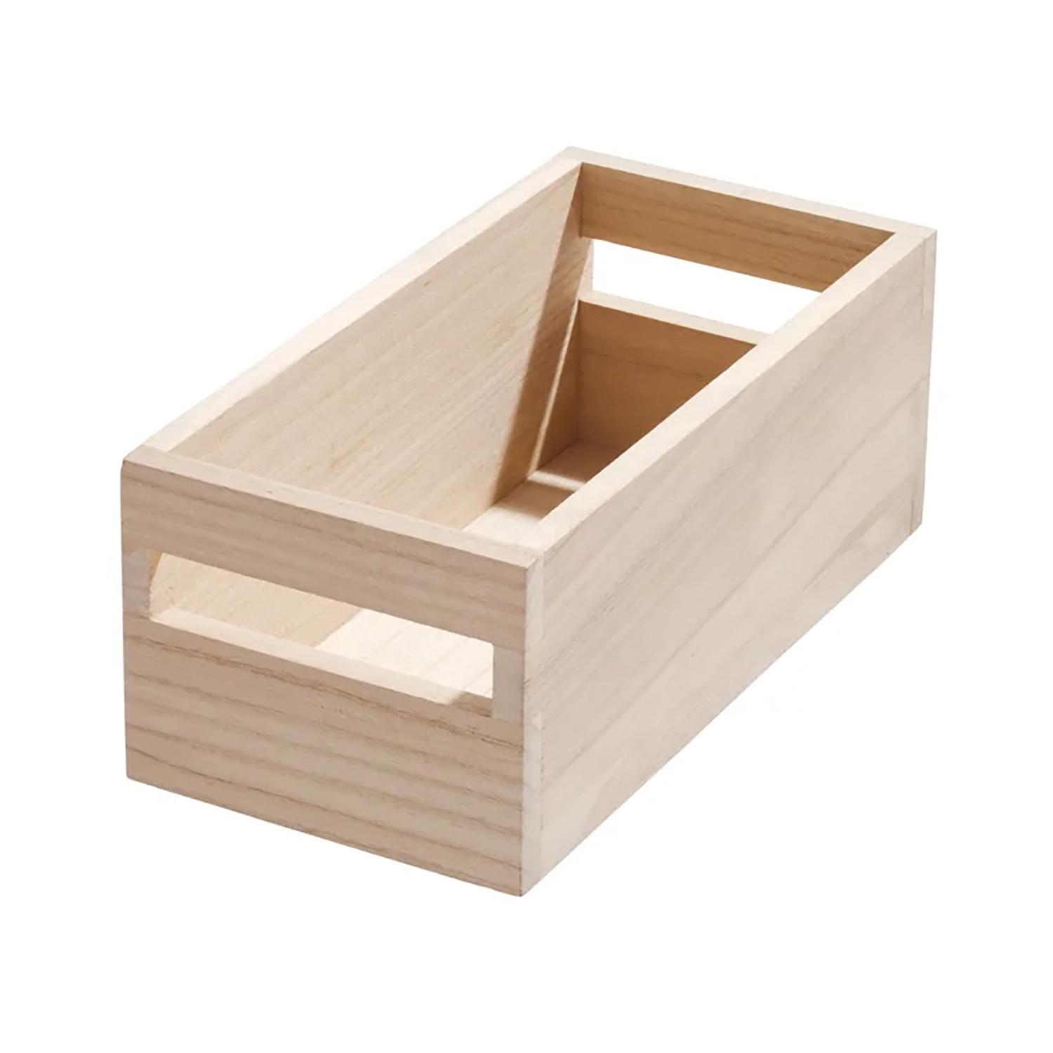 Wood Handled Bin