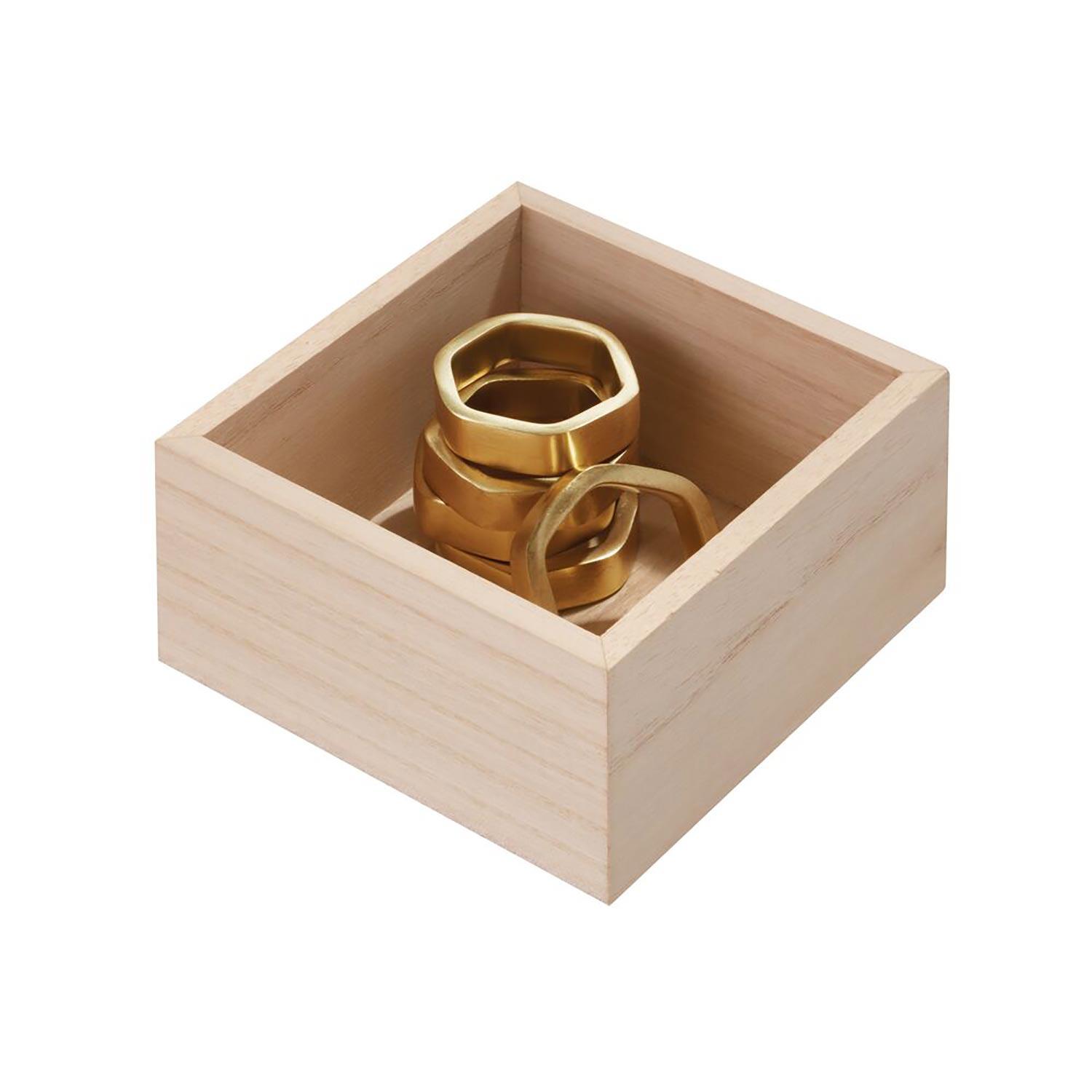 Organisateur de tiroir en bois 5 x 5 x 2,75 po