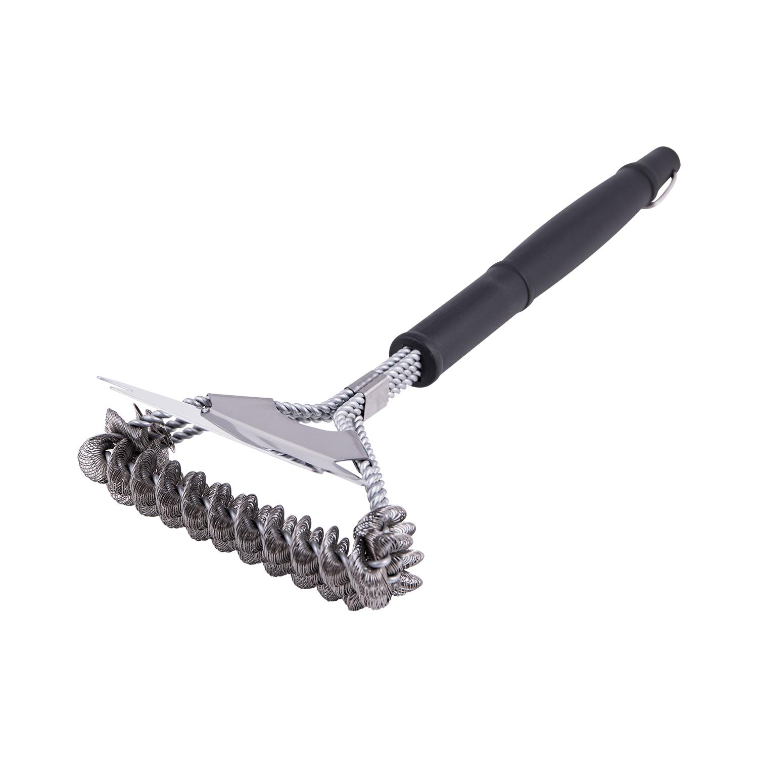 Brosse à grille à tête à trois spirales
