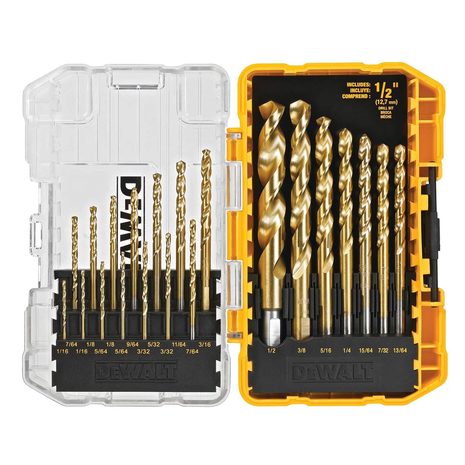 21 Piece Titanium Speed Tip Drill Bit Set