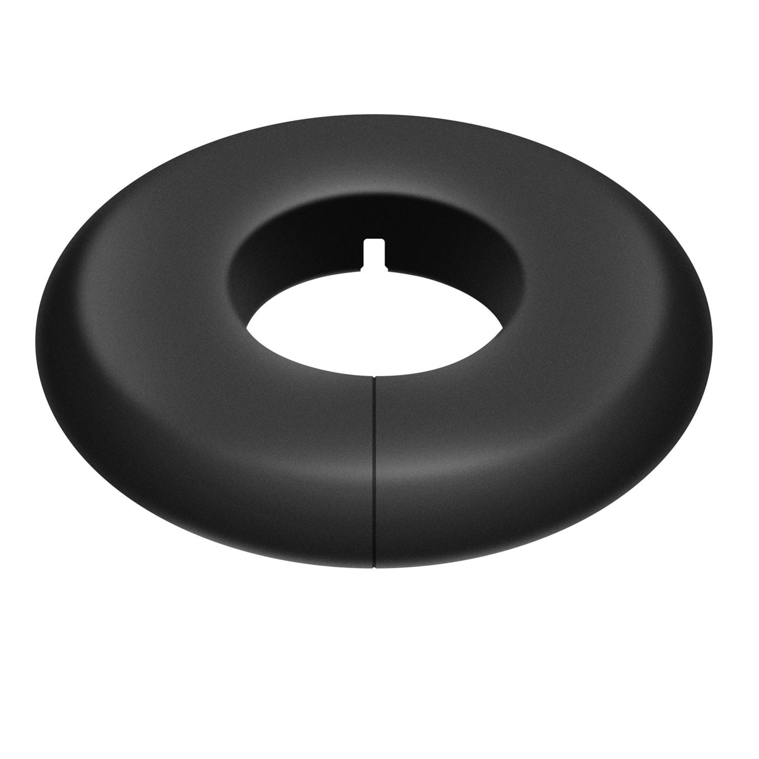 Bride de tuyau fendue M-Line, noir mat