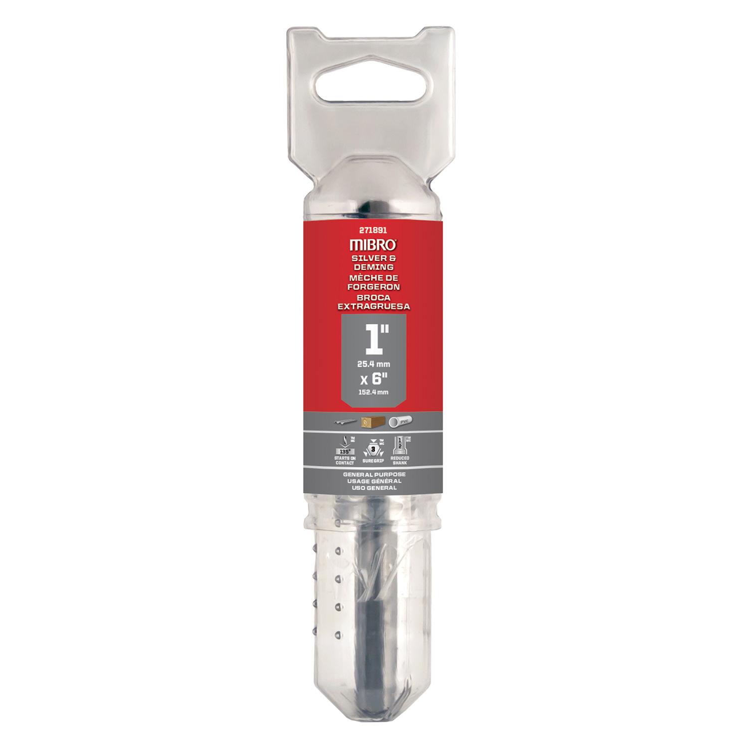 1" x 6" High Speed Steel Silver And Deming Drill Bit