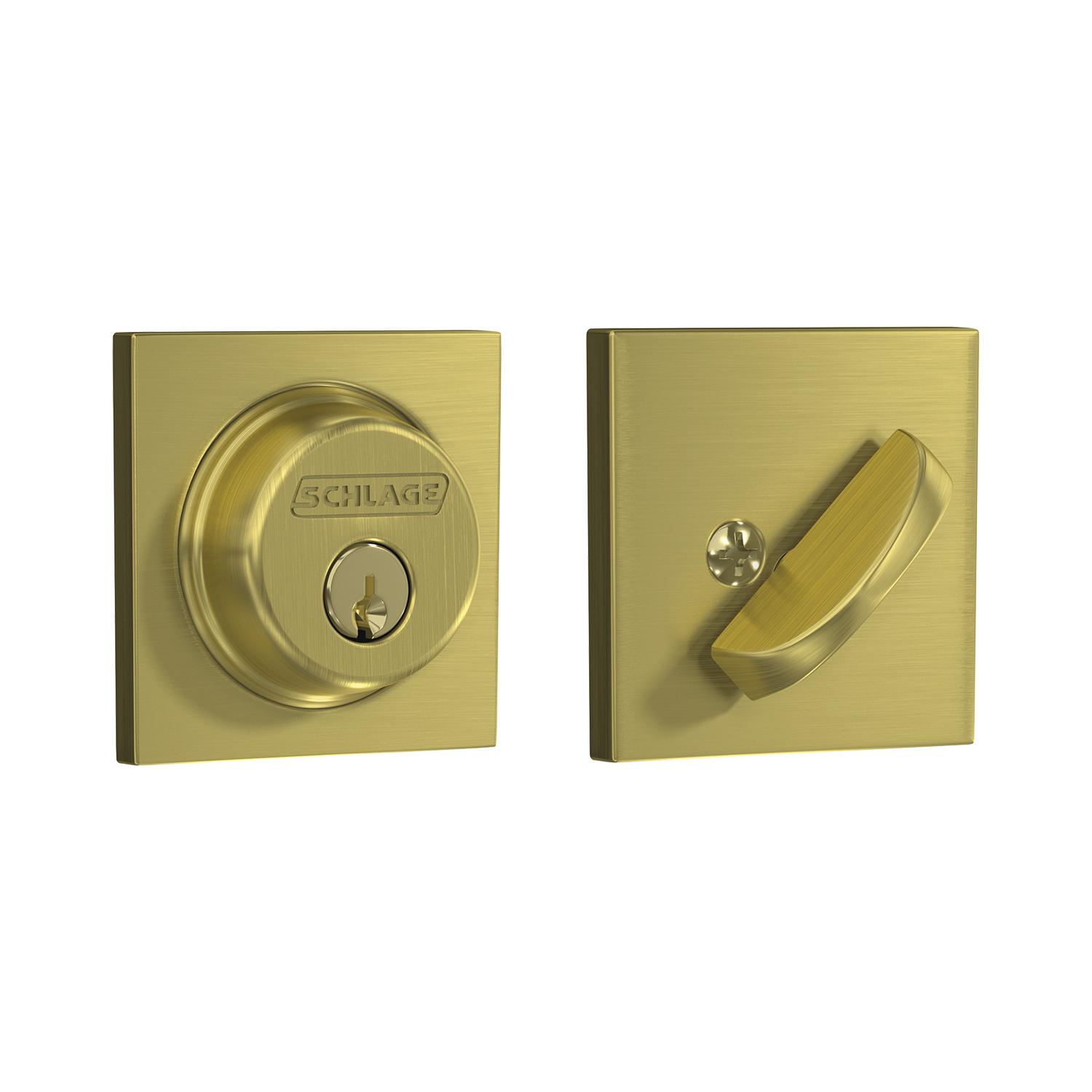 Collins Deadbolt Satin Brass