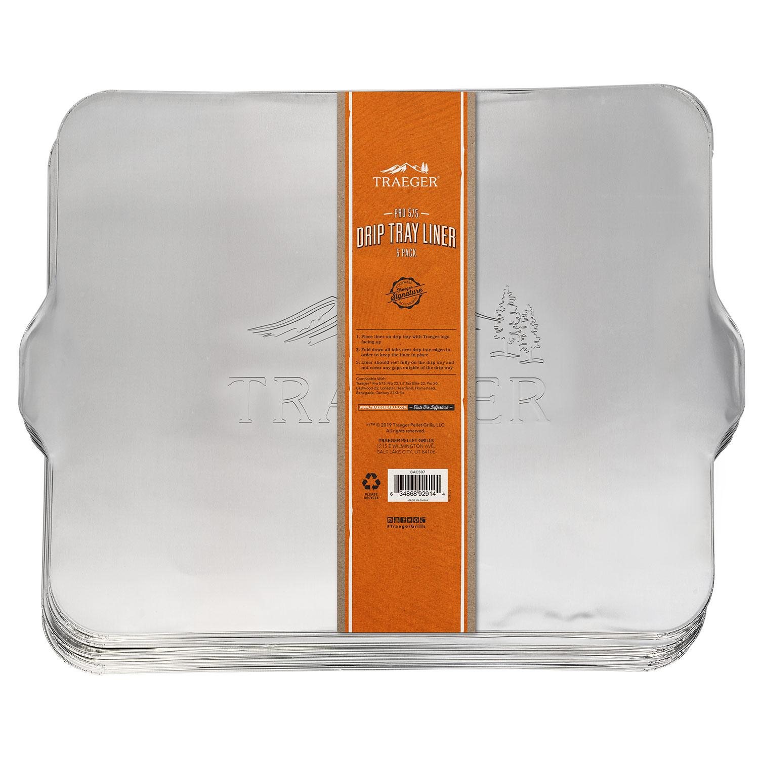 Doublures de plateau d'égouttement Traeger Pro 575, paquet d