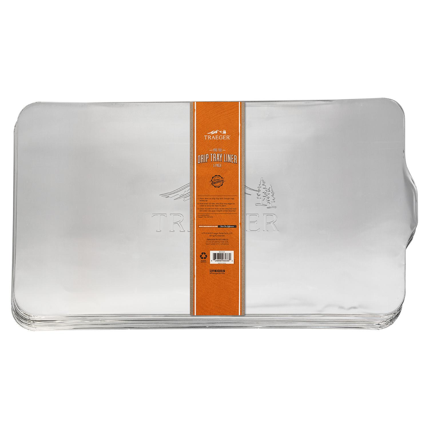 Doublures de plateau d'égouttement Traeger Pro 780, paquet d