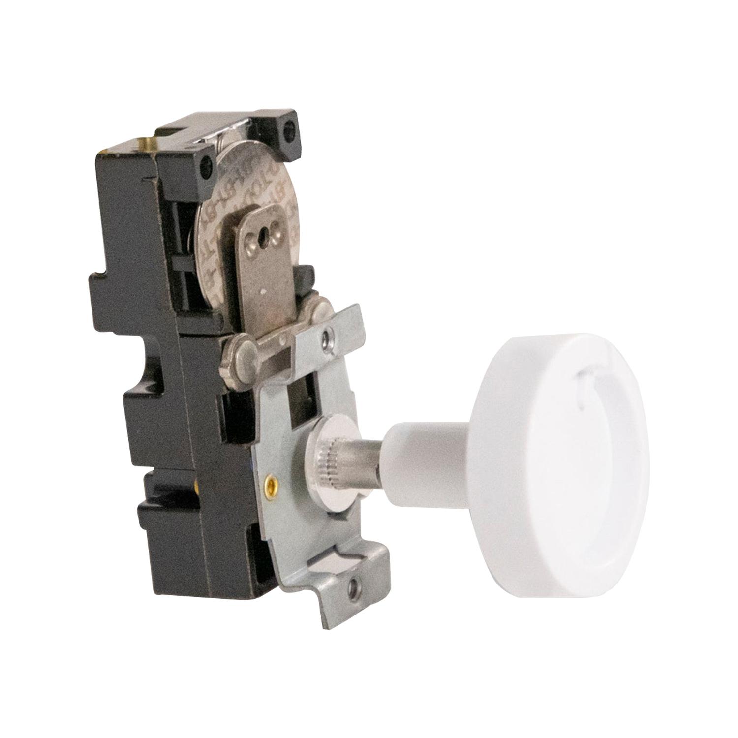 Thermostat intégré 120 V-347 V unipolaire, blanc