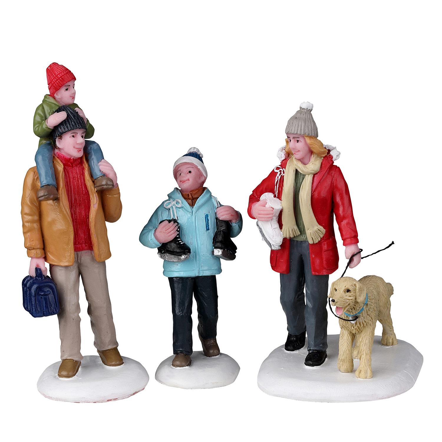 Going Skating Figurine-3/Pack