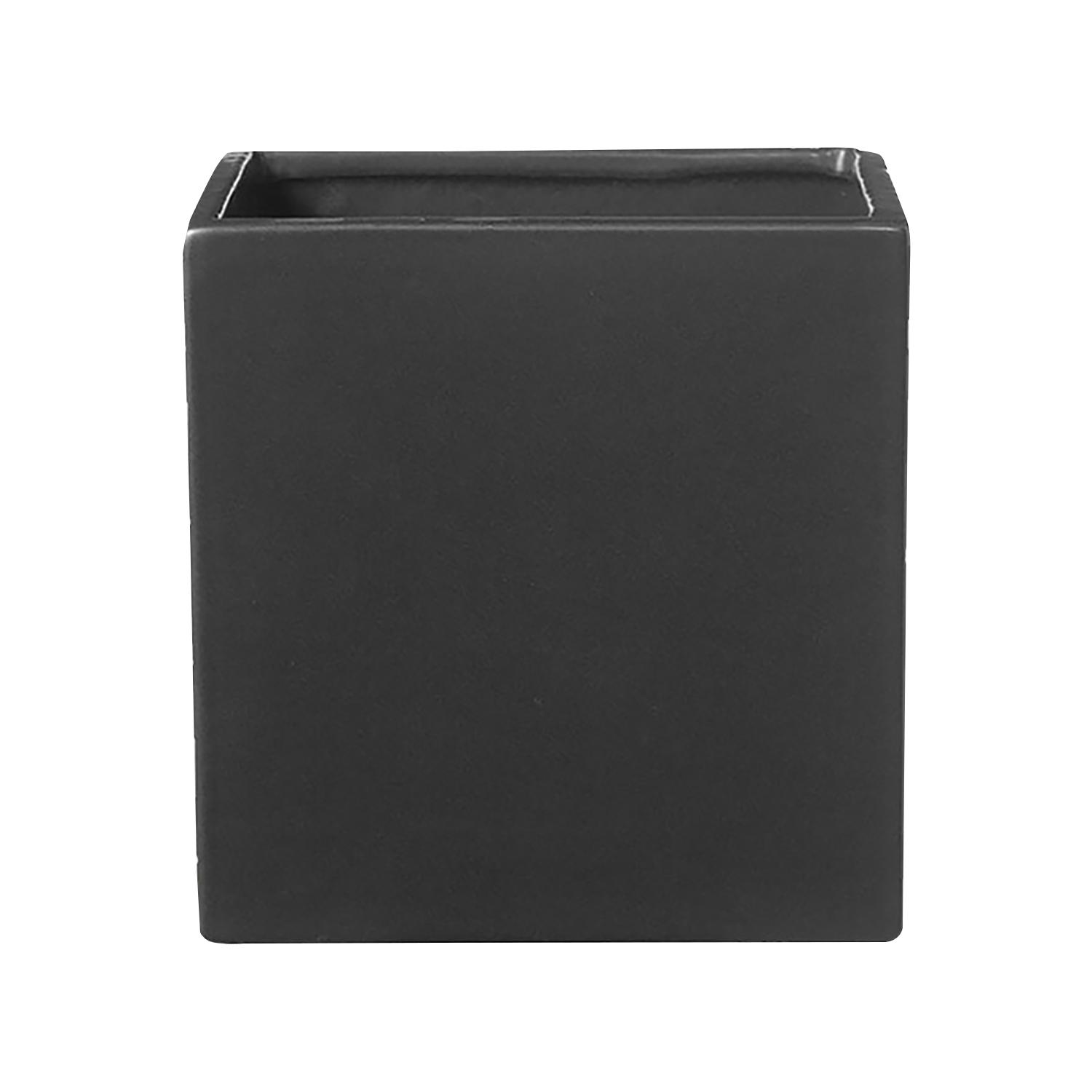 Pot carré Latina, anthracite mat, 5 po