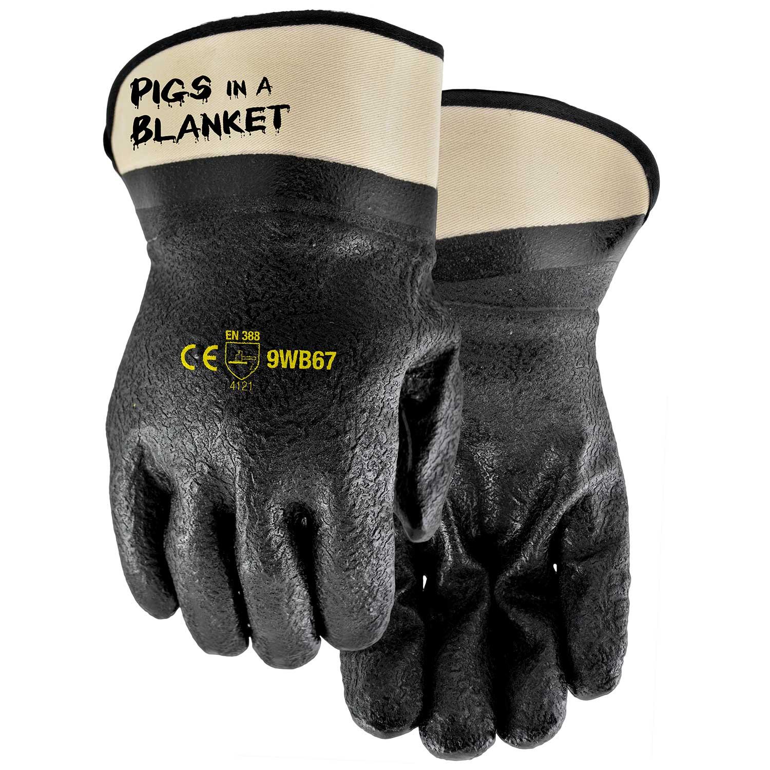 Pigs In A Blanket Fully Coated Nitrile/PVC Gloves