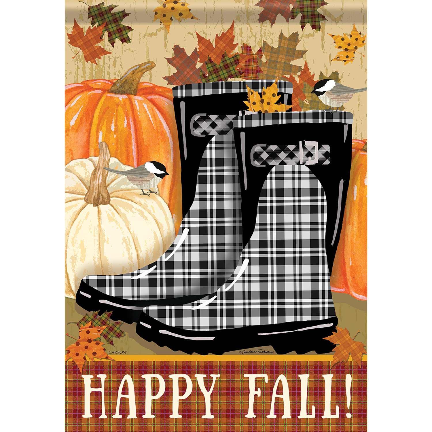 Fall Garden Flag Boots