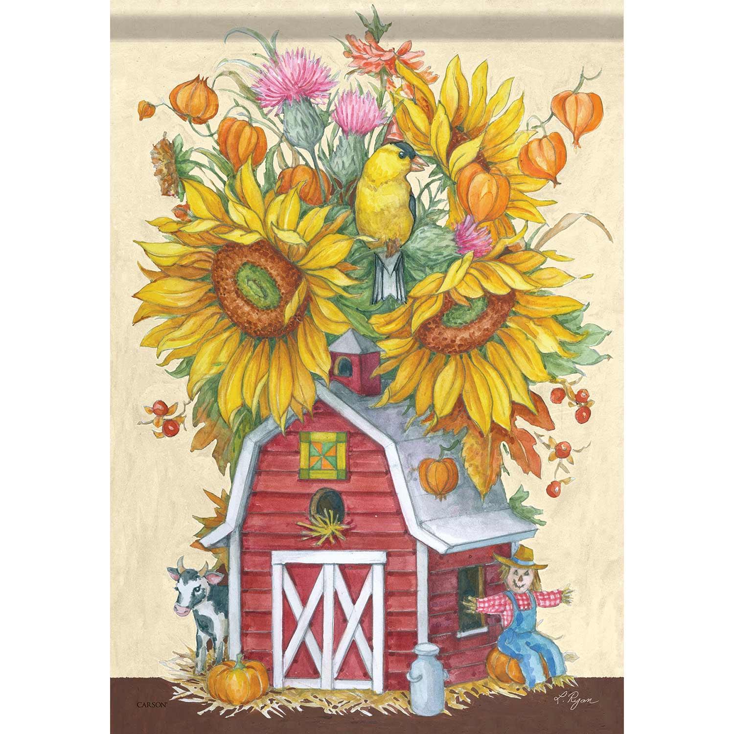 Drapeau de jardin, bouquet de grange