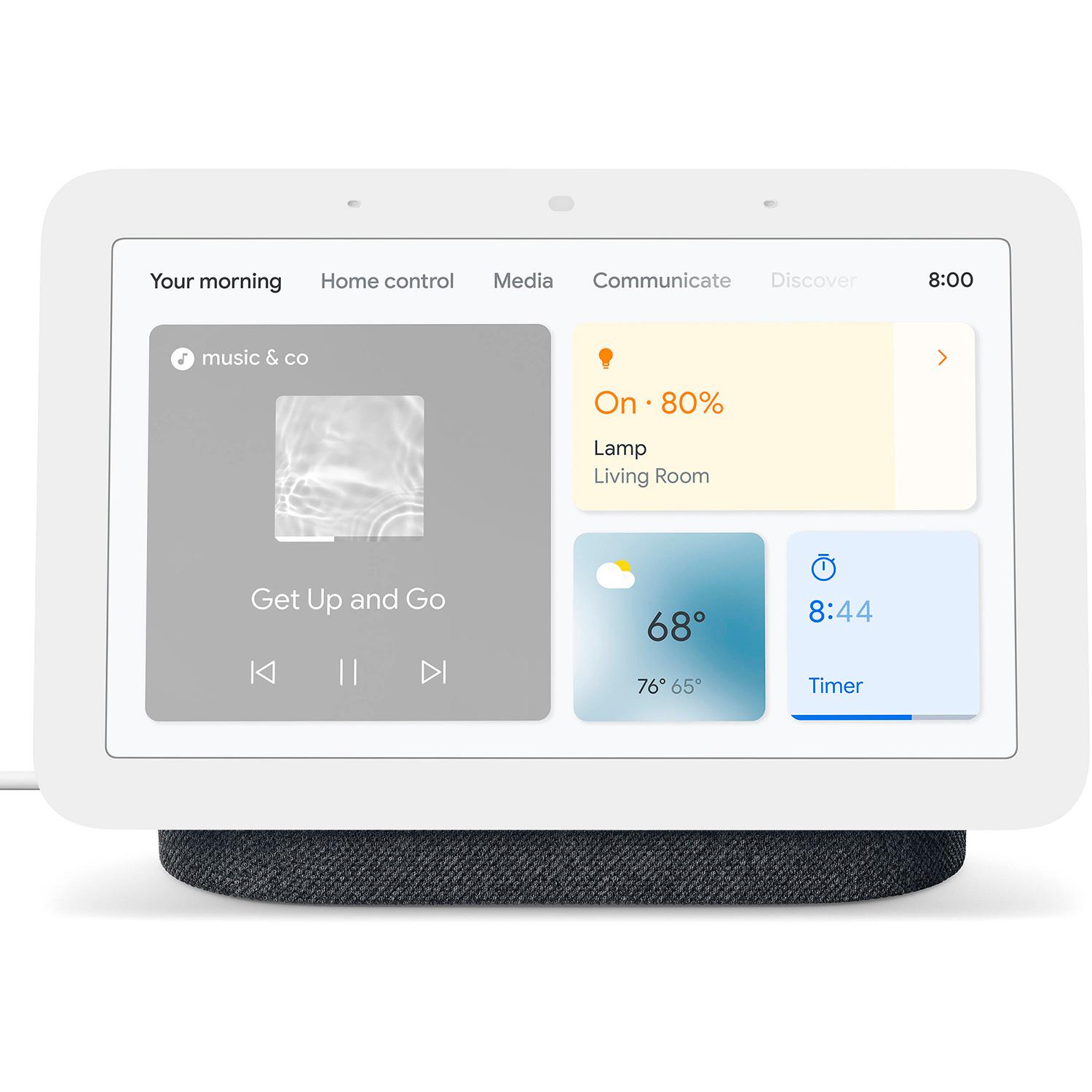 Concentrateur Google Nest Gen2 avec écran 7 po, charbon