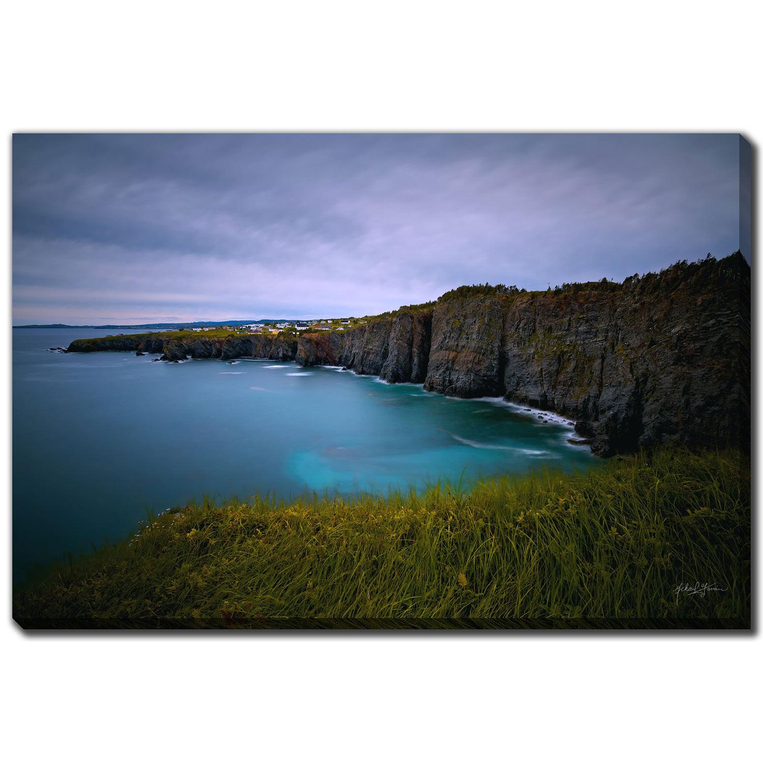 « Cliffside Ocean Hill Grass » 22 x 28 po de Michael Garnier