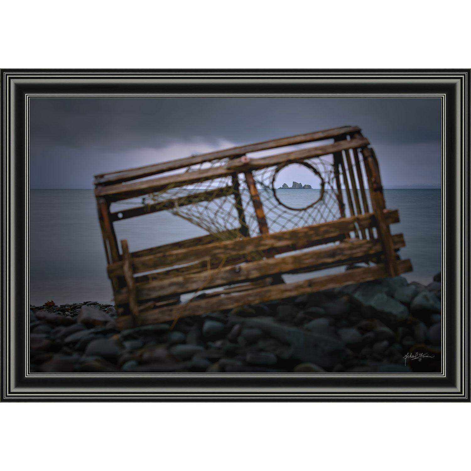 24" x 36" Rocks Pot Rock Ocean 3 By Michael Garnier