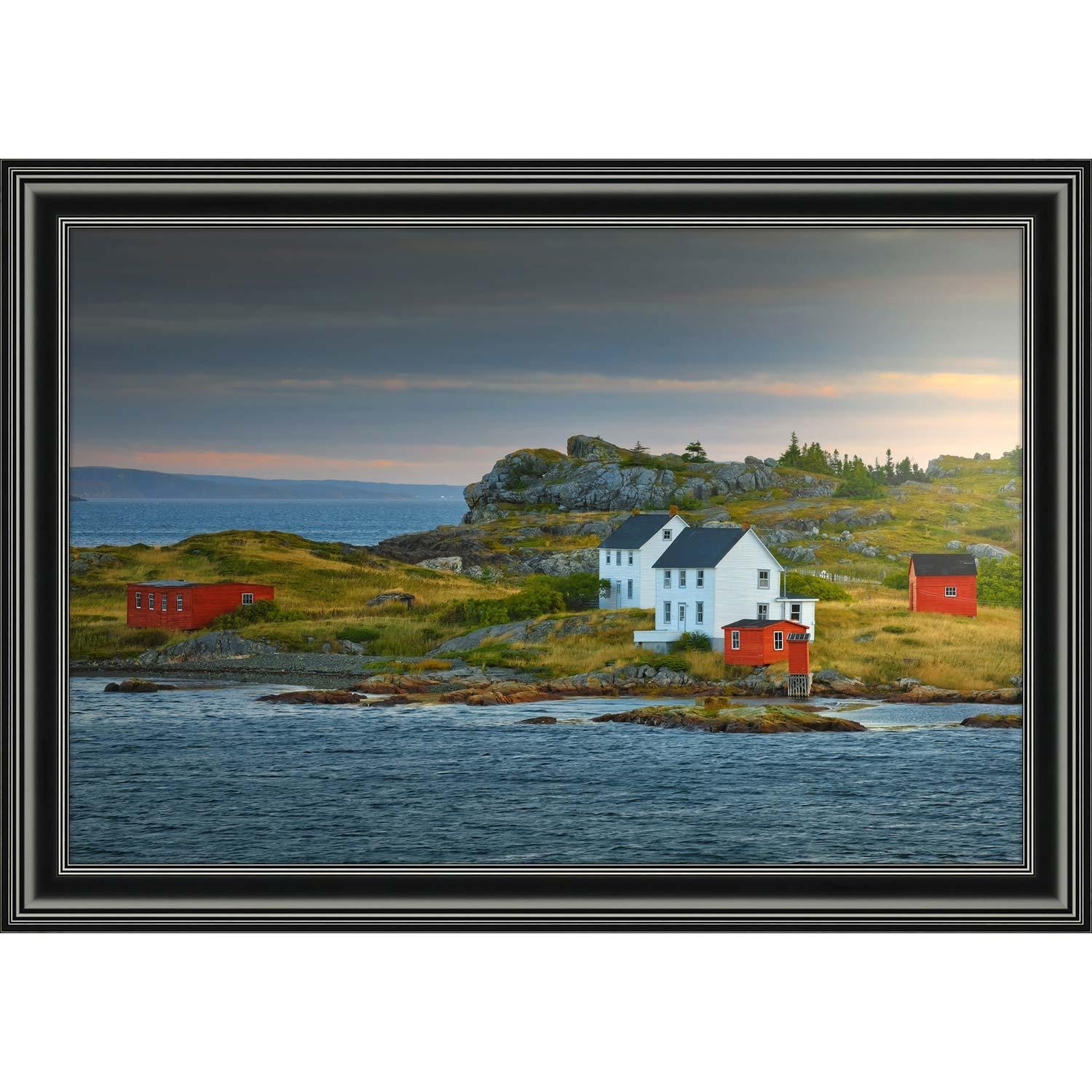 24" x 36" Twin Peaks Red Stage Shed Barn By Michael Garnier