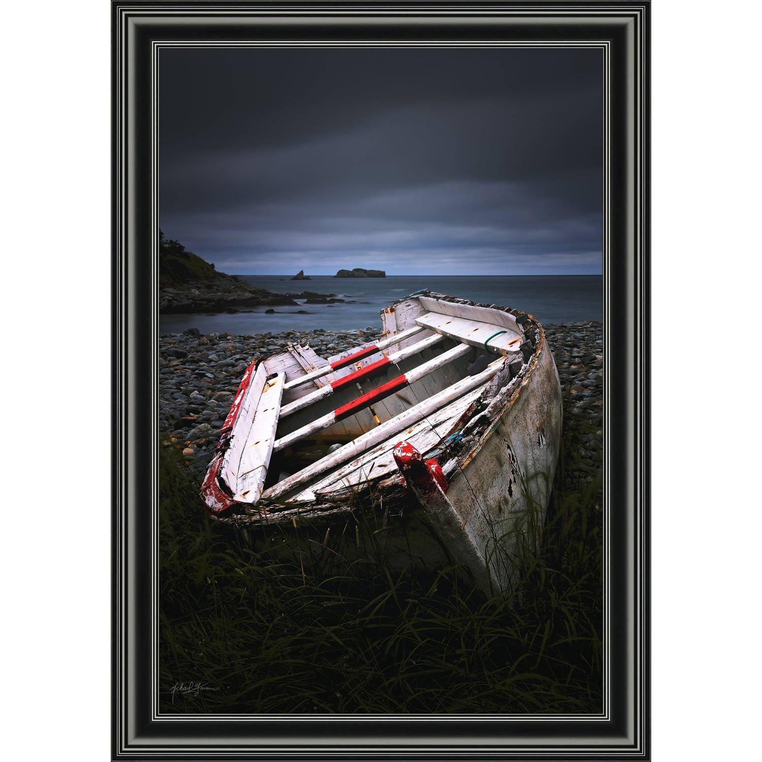 24" x 36" Center Red Seat Dory 4 By Michael Garnier