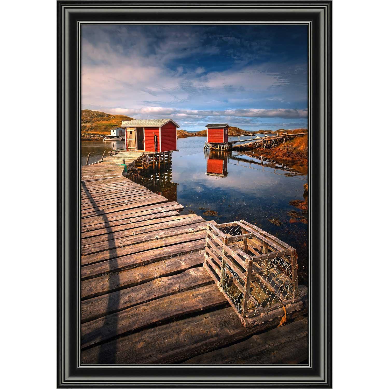 24" x 36" Pot Wharf Stages Harbour Morning