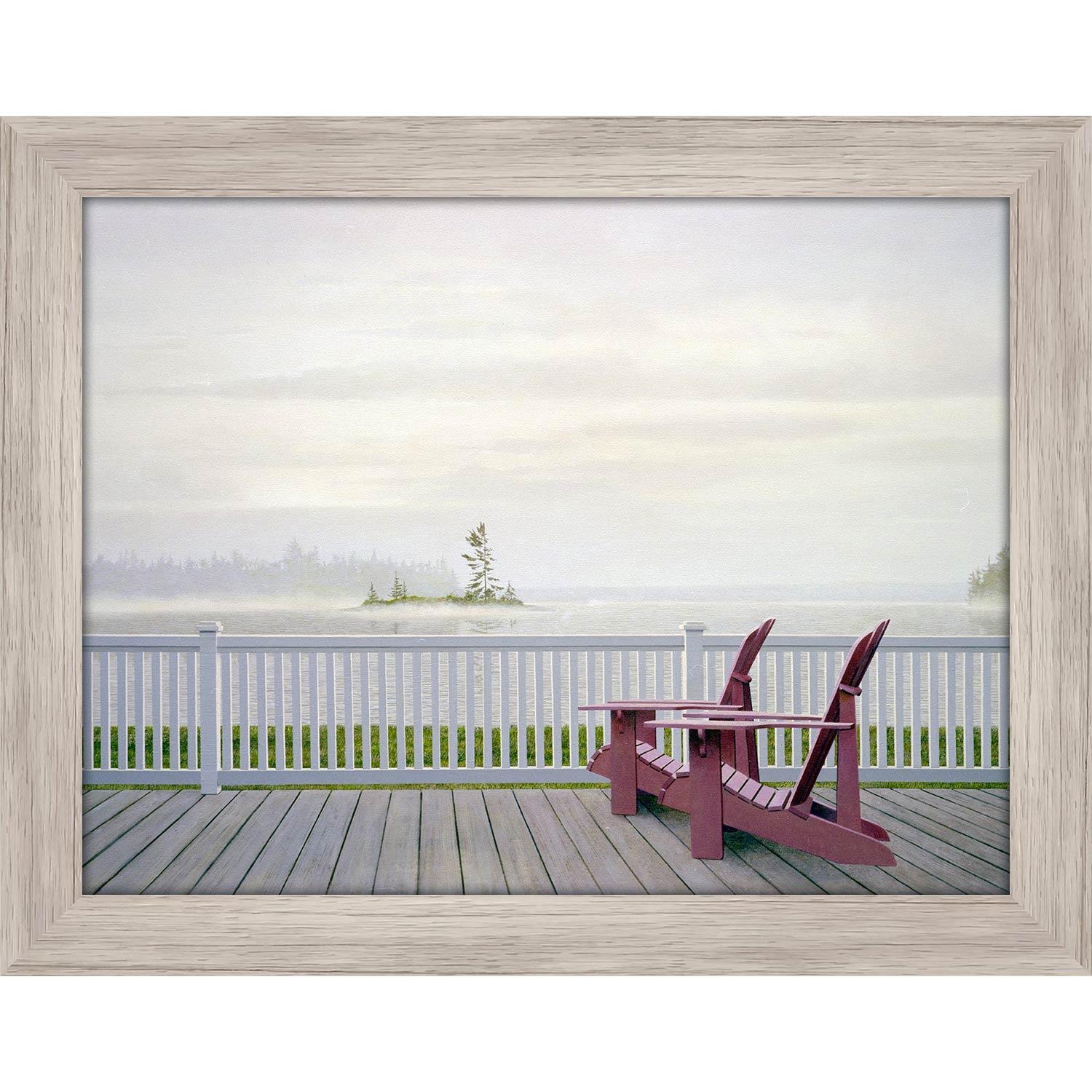 18" x 24" Pink Chairs By John Kaltenhauser