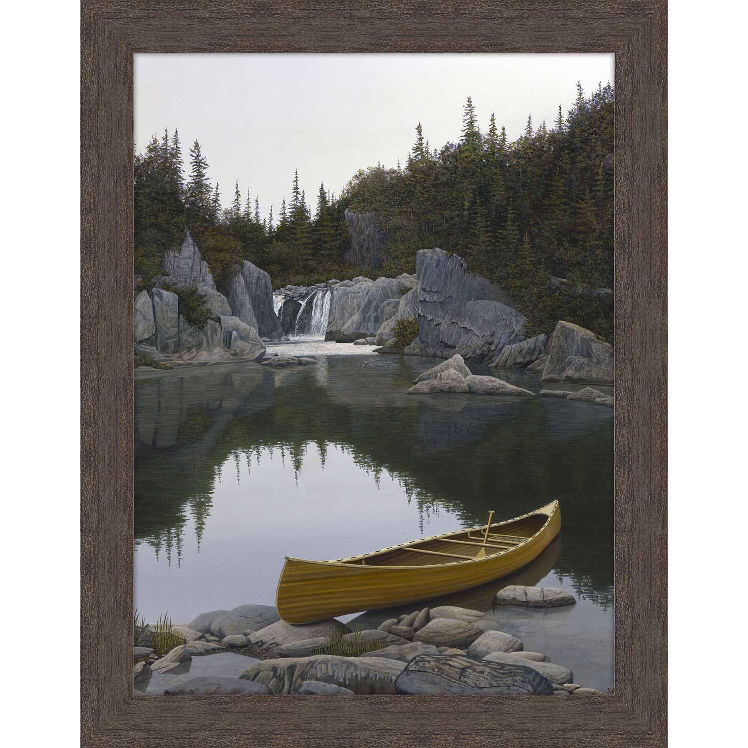 18" x 24" Close To The Falls By John Kaltenhauser