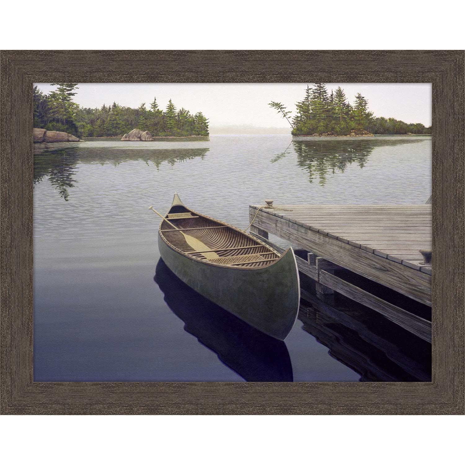 18" x 24" At The Dock By John Kaltenhauser