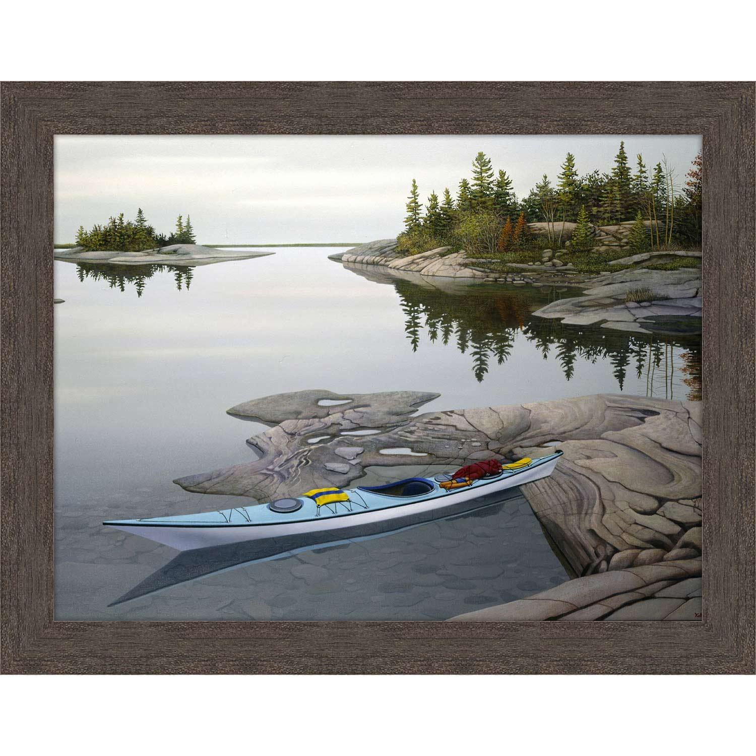 18" x 24" Ready Kayak By John Kaltenhauser