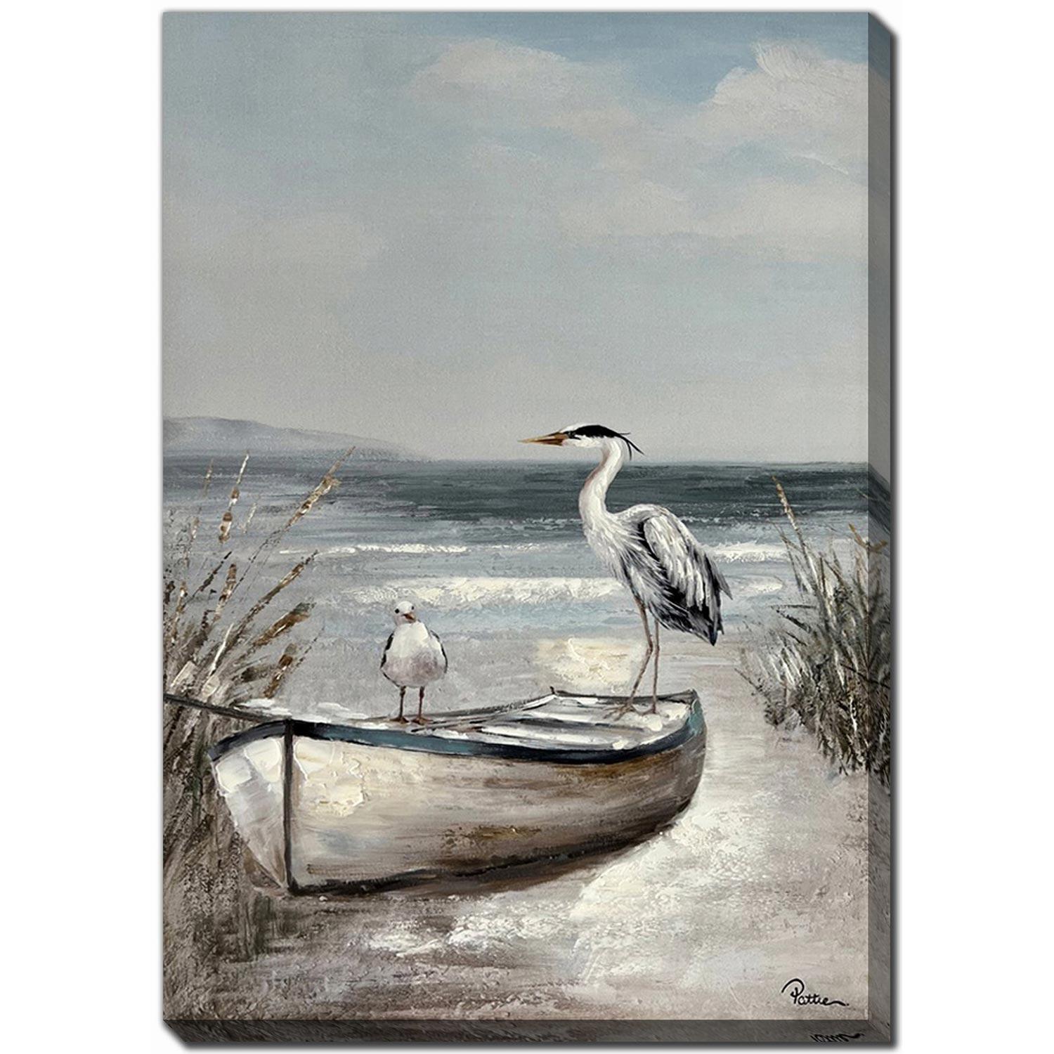28" x 40" Lone Heron