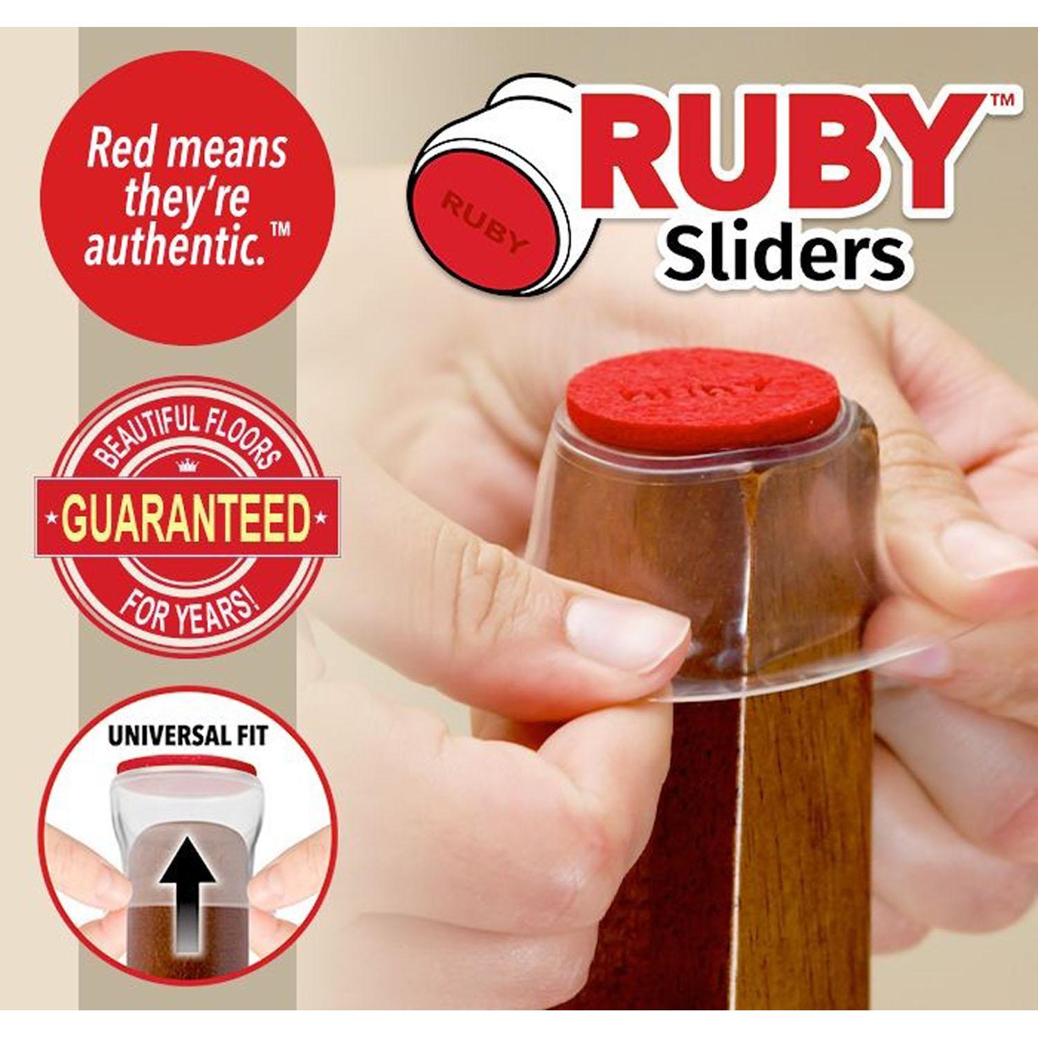 Patins Ruby Sliders, paquet de 8