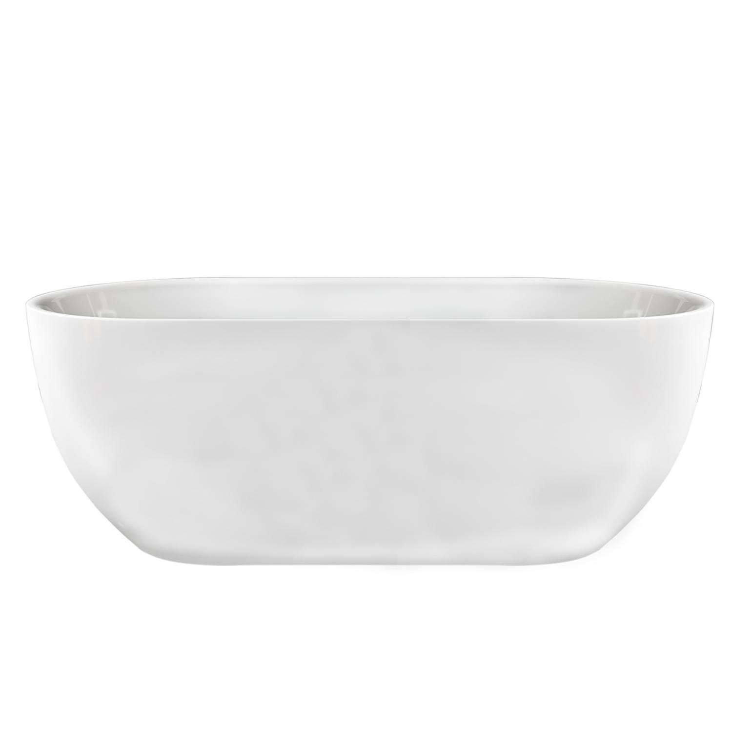 Baignoire autoportante, 67 po Lily, blanc mat