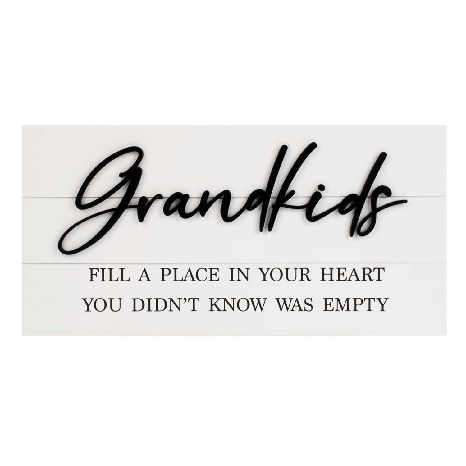 19" x 9.5" Grandkids Wall Plaque