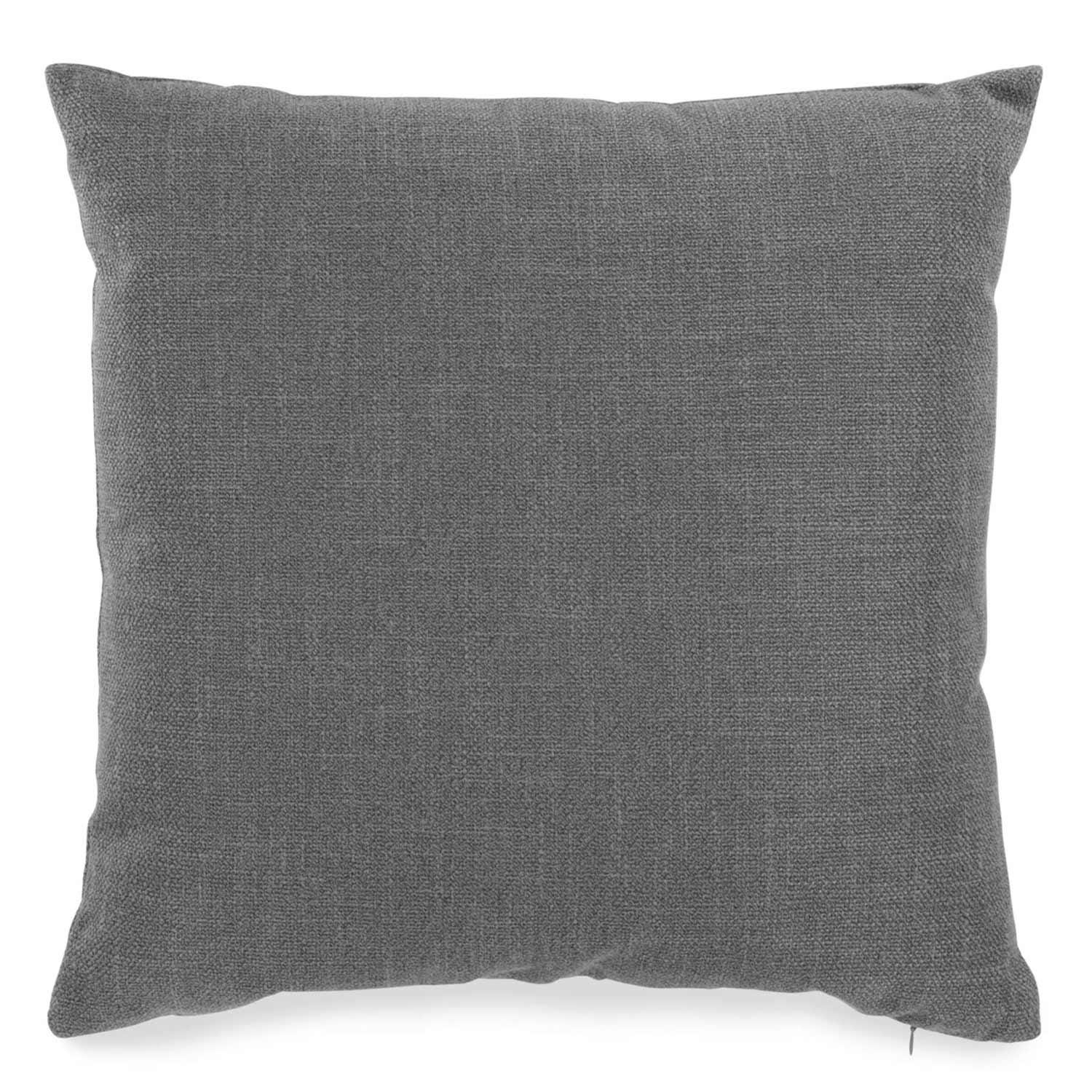 Coussin gris, 18 po x 18 po