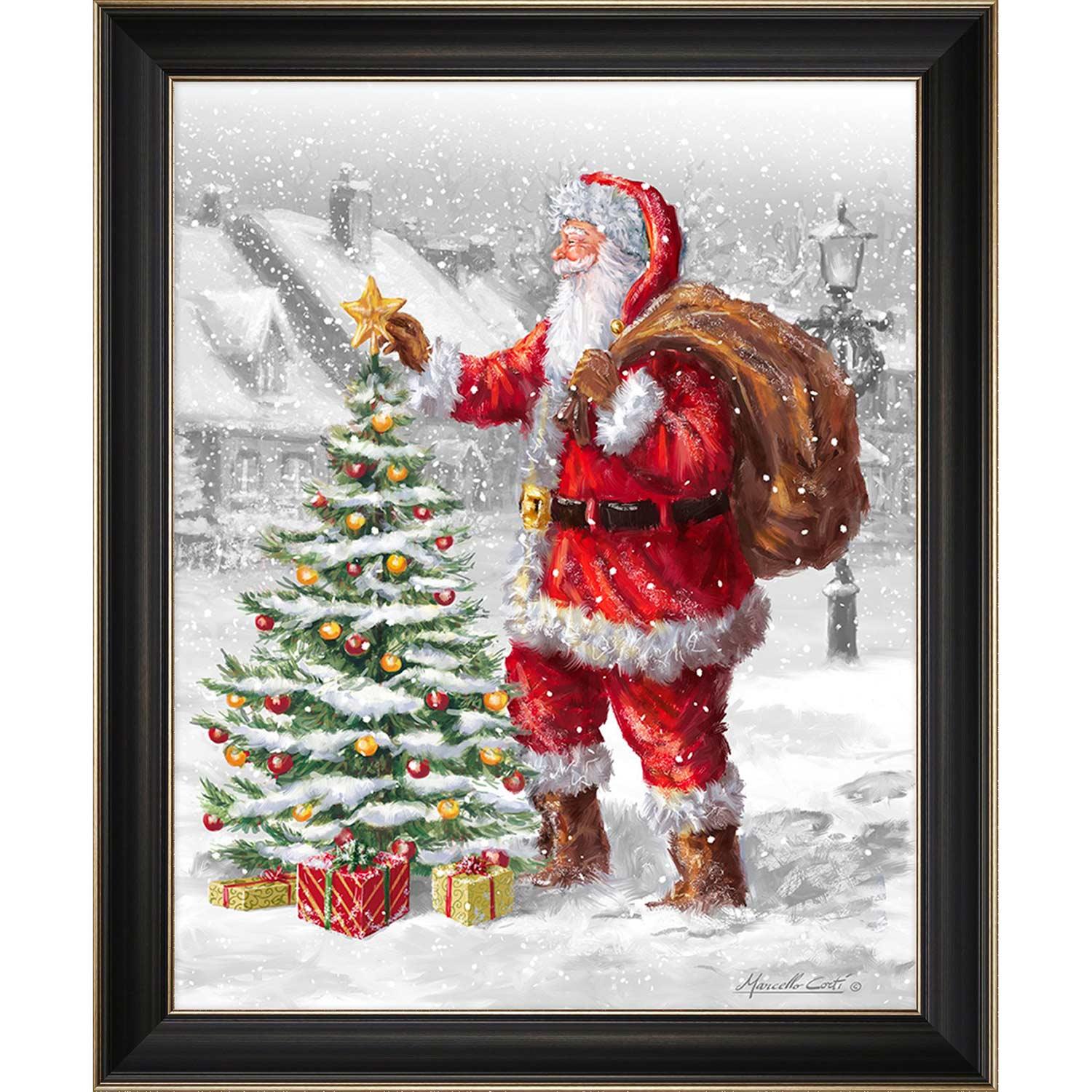 16" x 20" Christmas Framed Topping Tree