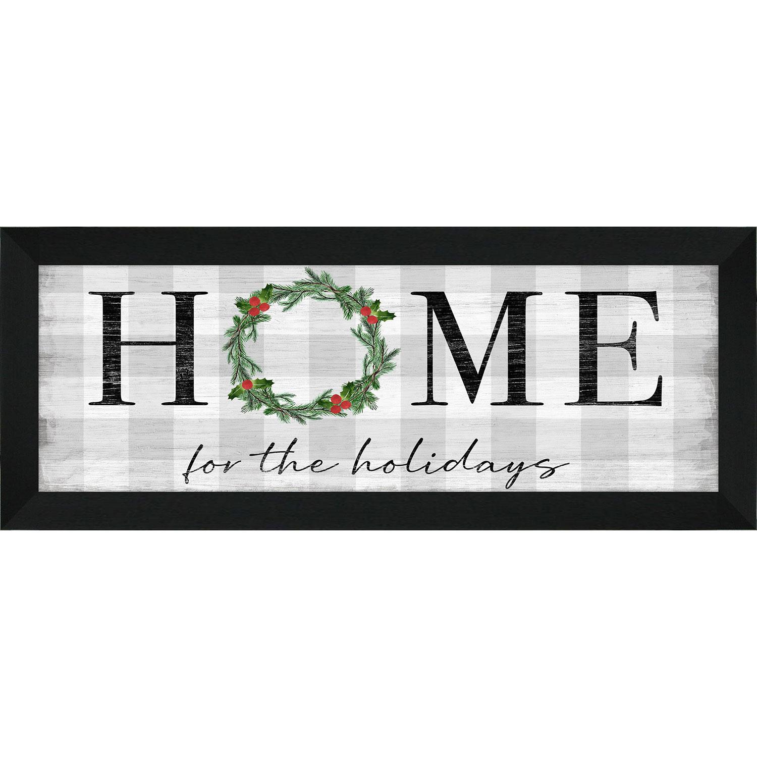 Décoration murale de Noël encadrée, Home for the Holidays, 1