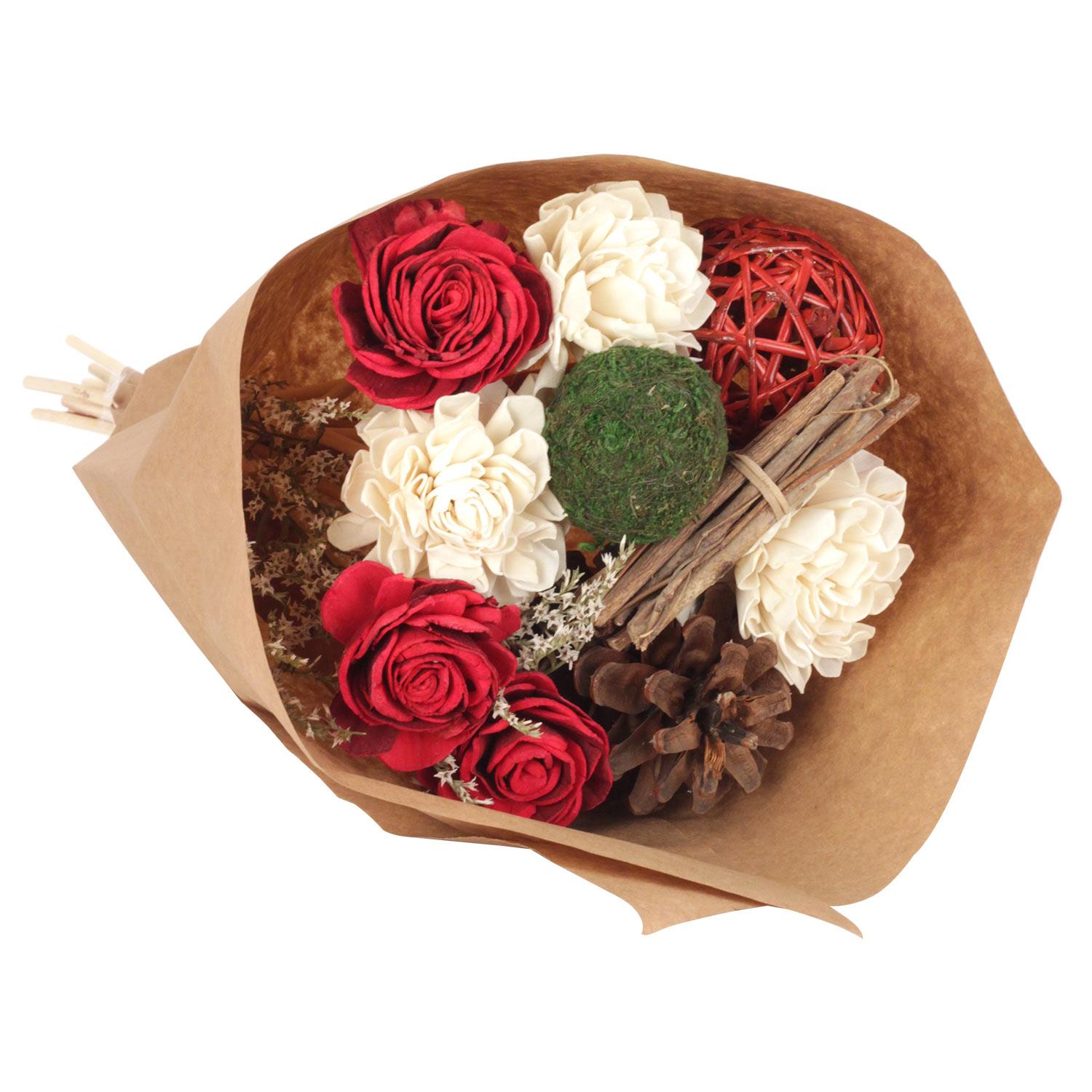 Simple Holiday Or Christmas Classic Euro Small Bouquet