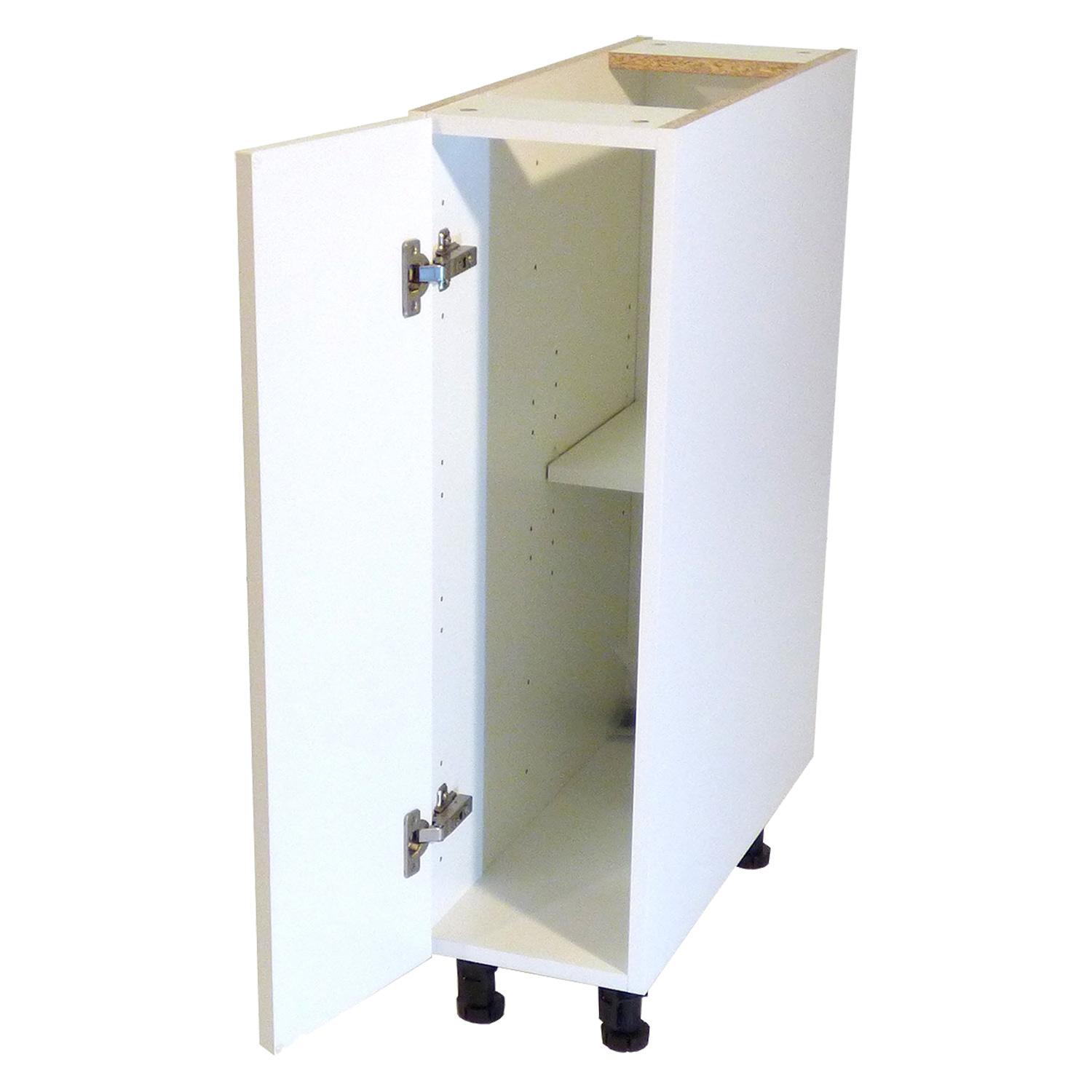 9" White Thermafoil Shaker Base Cabinet