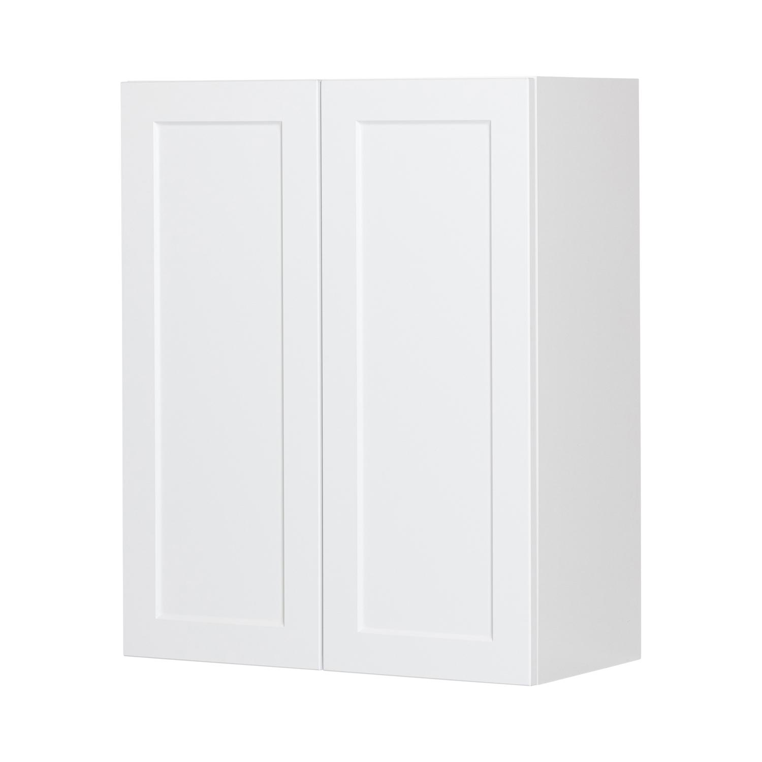 24" x 30" White Thermafoil Shaker Wall Cabinet